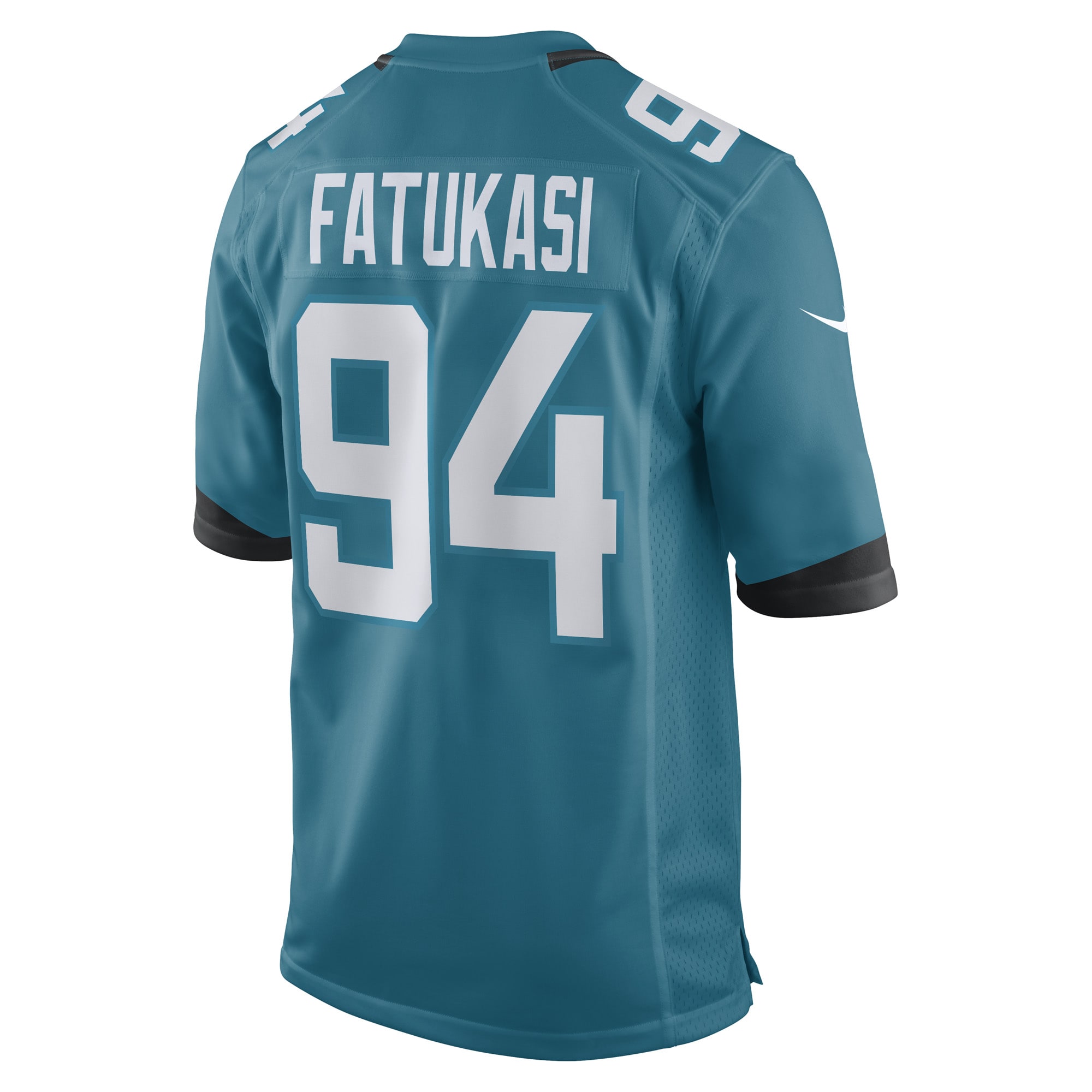 Folorunso Fatukasi Jacksonville Jaguars Nike Game Player Jersey - Teal - vstockx