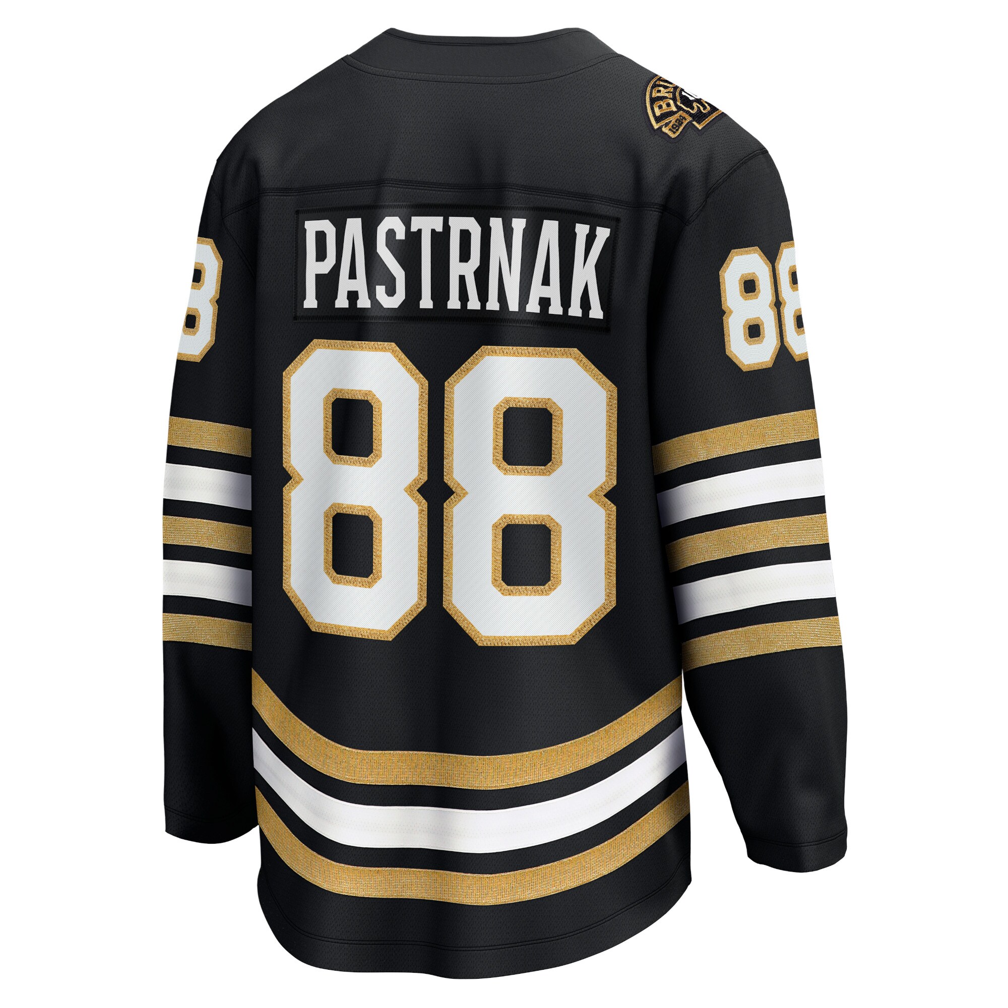 David Pastrnak Boston Bruins Fanatics Branded 100th Anniversary Premier Breakaway Player Jersey - Black - vstockx