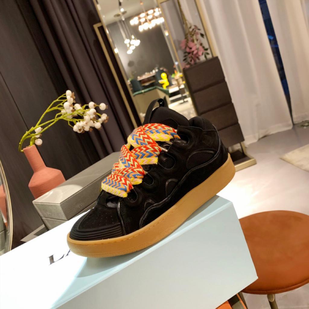 Lanvin Leather Curb Black - vstockx