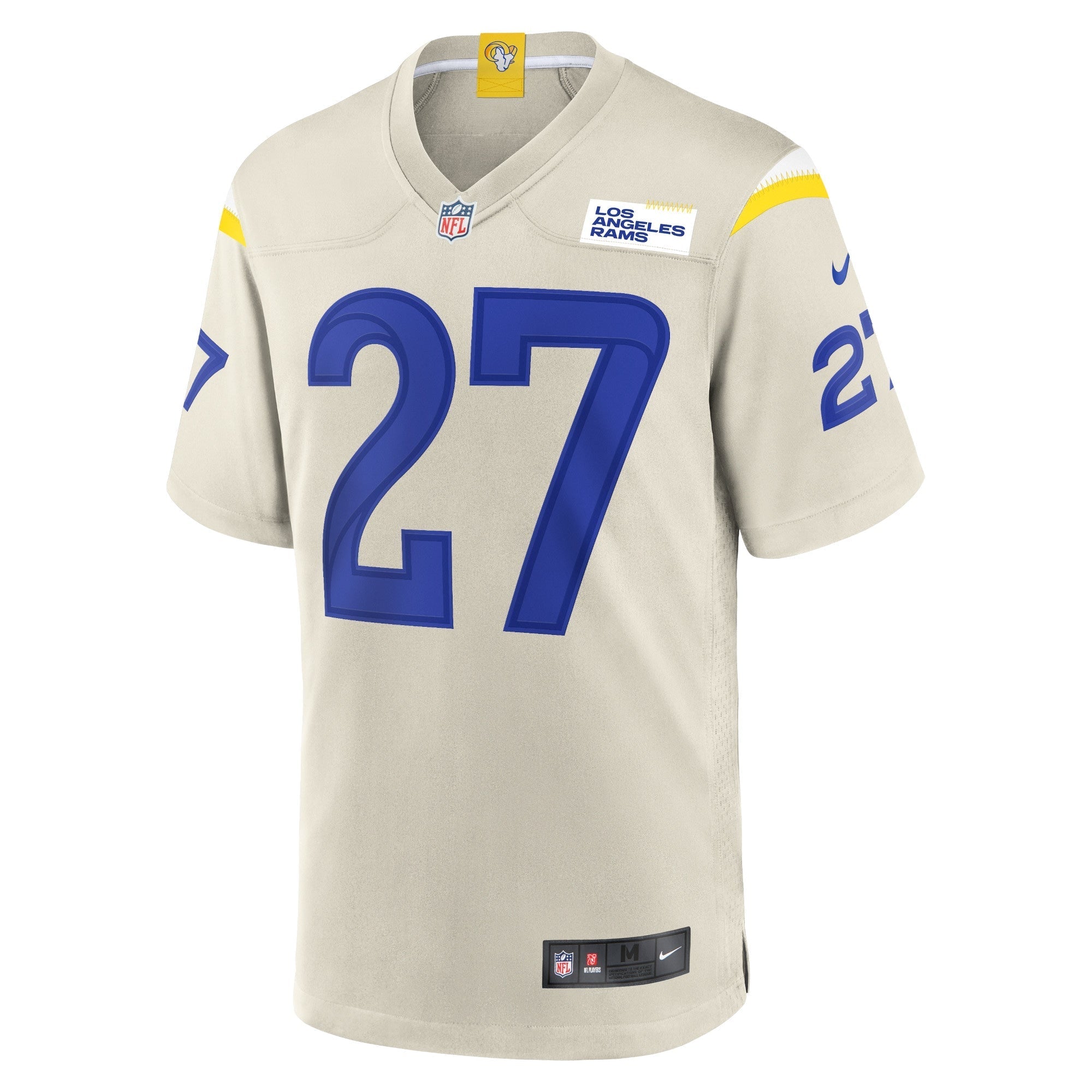 Men's Nike Darrell Henderson Jr. Bone Los Angeles Rams Player Game Jersey - vstockx