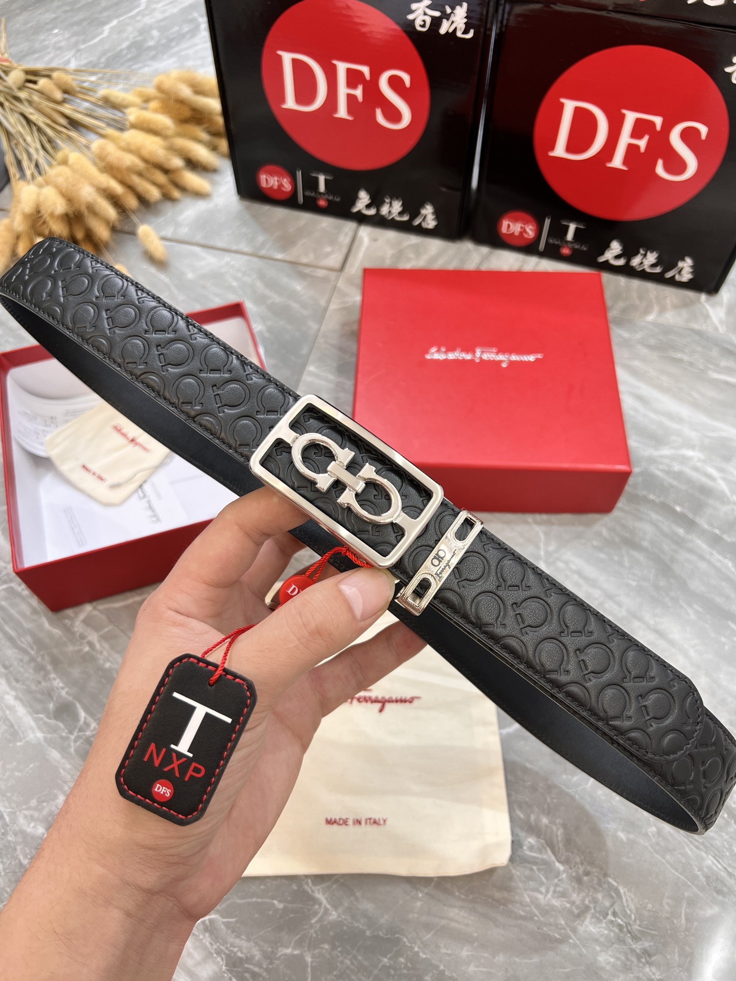 Streetwear Belt Ferragamo 319874 size:3.5cm - vstockx