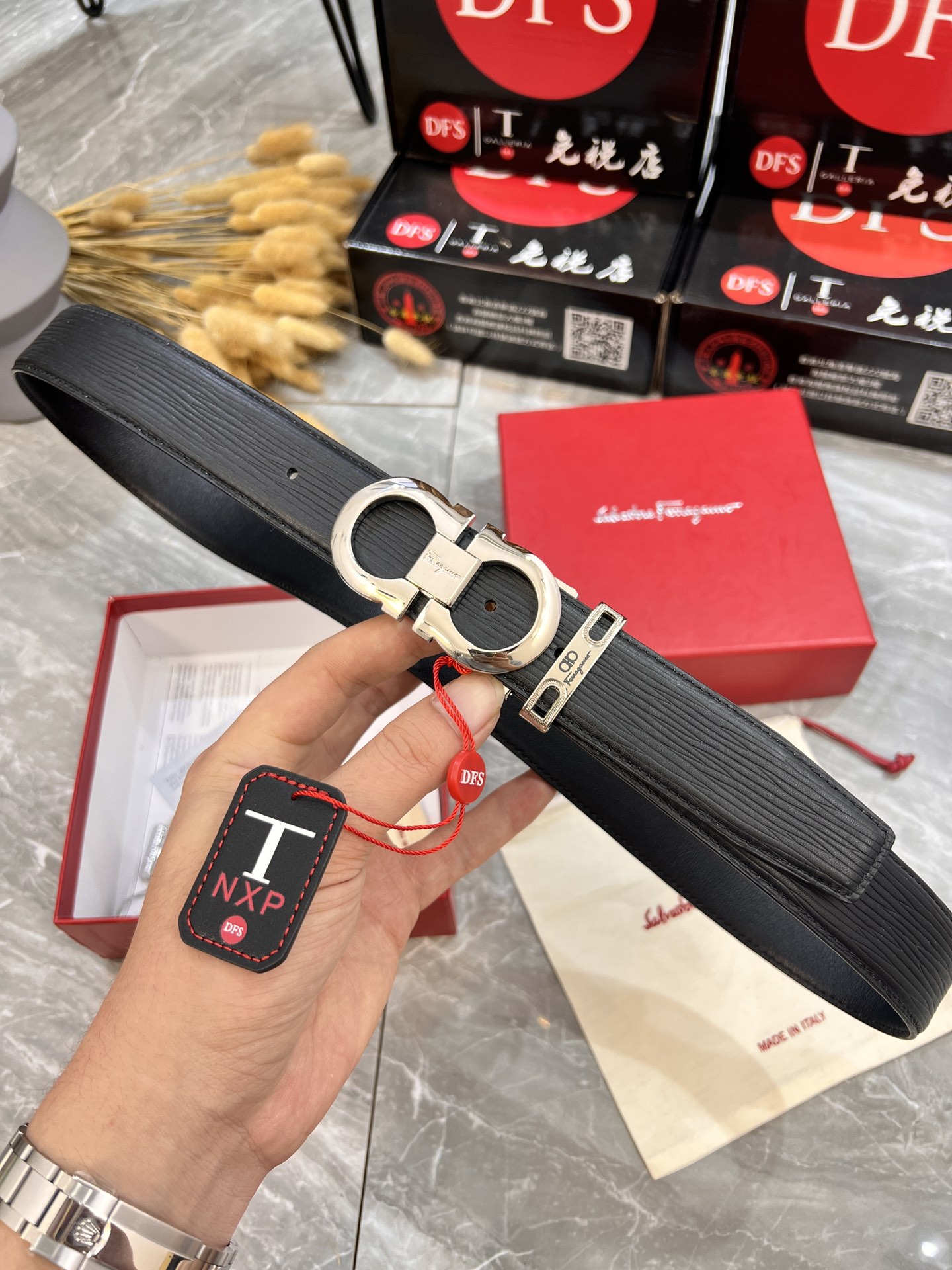 Streetwear Belt Ferragamo 319930 size:3.5cm - vstockx