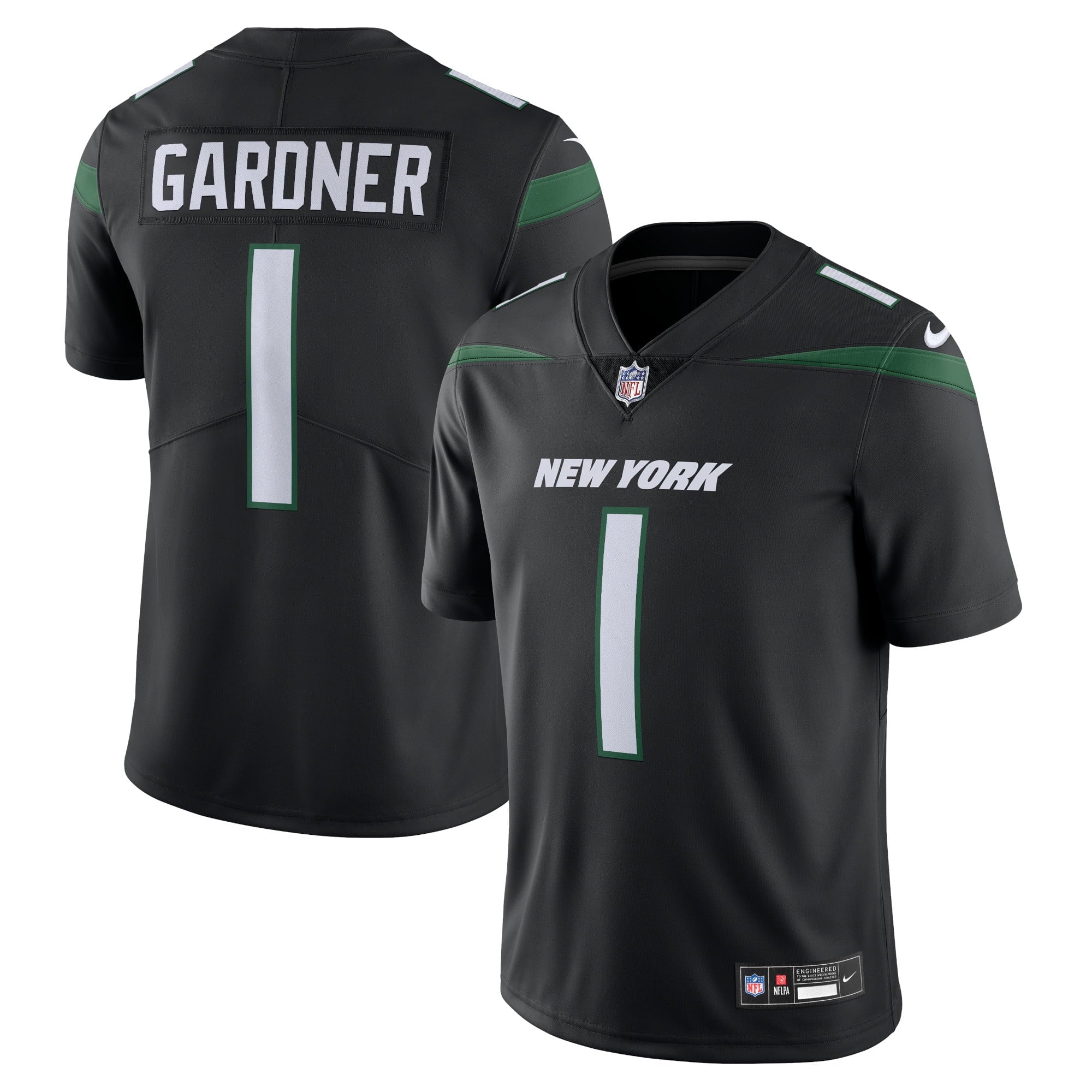 Men's Nike Ahmad Sauce Gardner Black New York Jets Vapor Untouchable Limited Jersey - vstockx