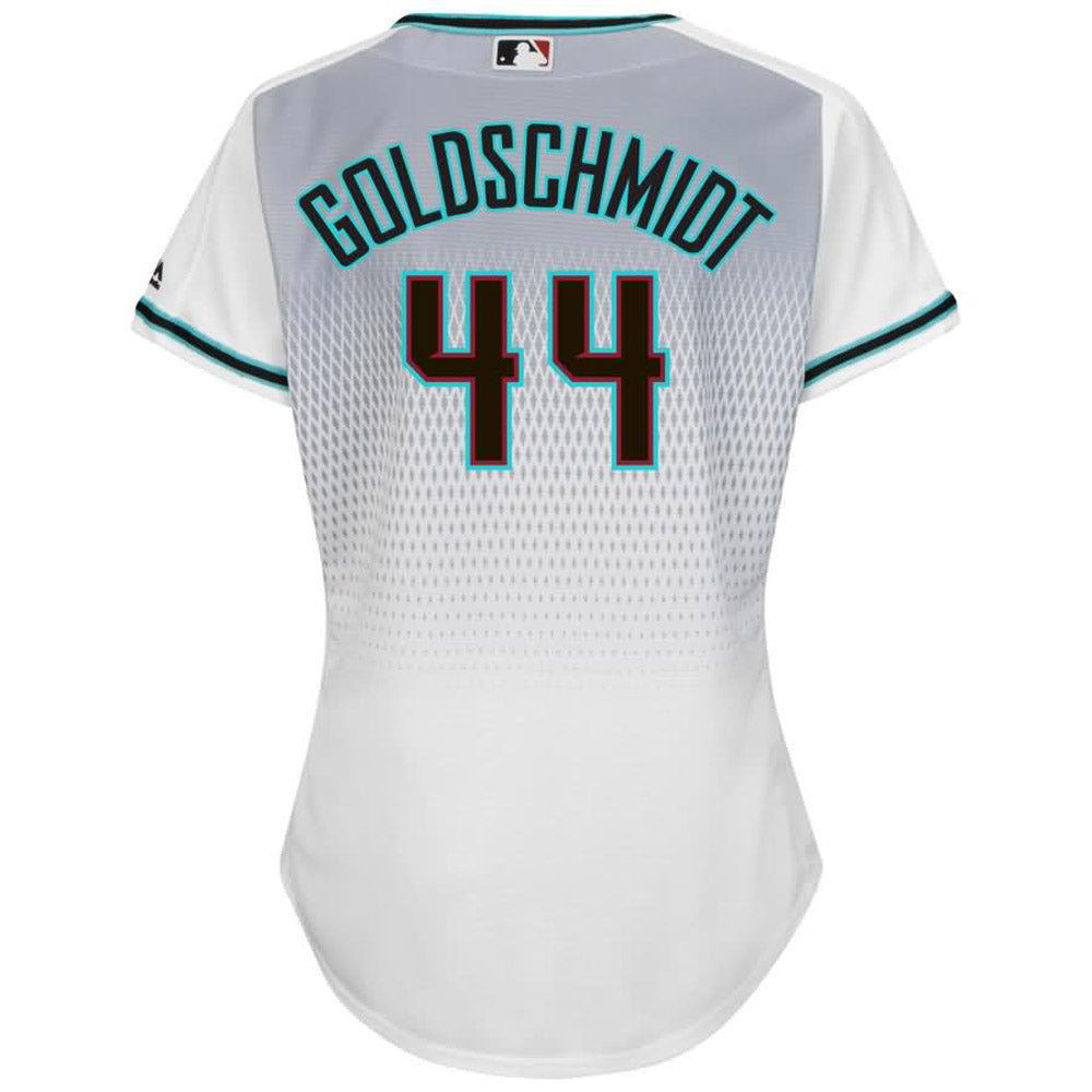 Women's Arizona Diamondbacks Paul Goldschmidt Replica Home Jersey - White/Teal - vstockx