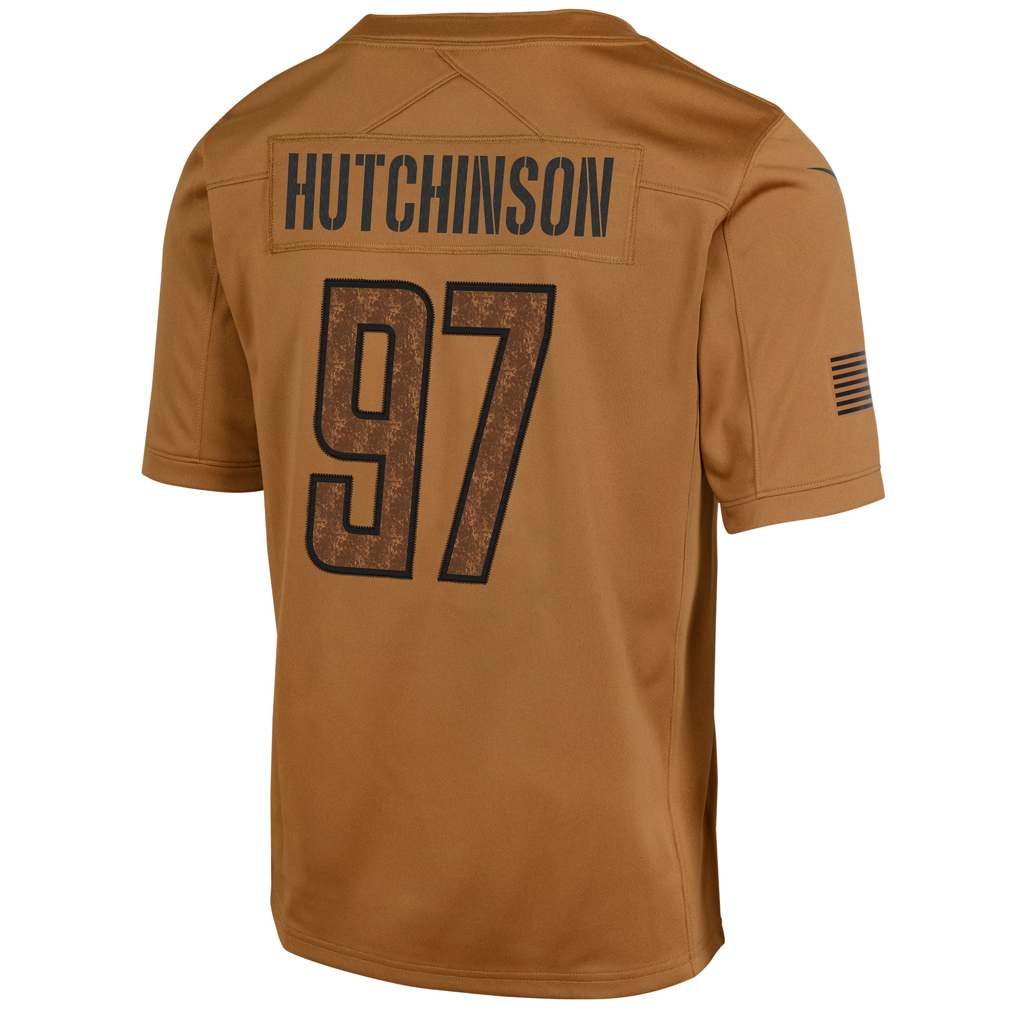 Aidan Hutchinson Detroit Lions Nike Youth 2023 Salute To Service Limited Jersey - Brown - vstockx