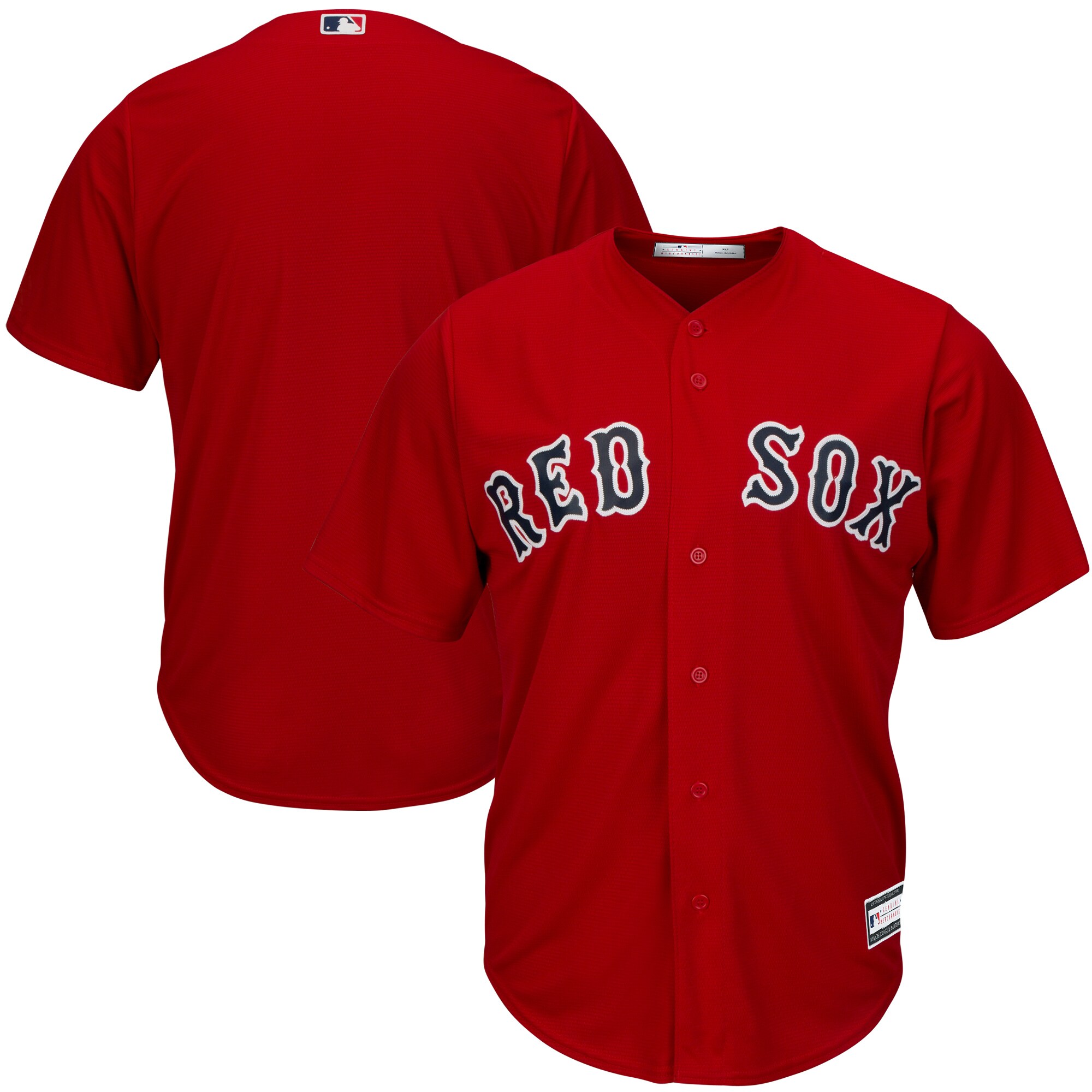 Boston Red Sox Big & Tall Replica Team Jersey - Red - vstockx