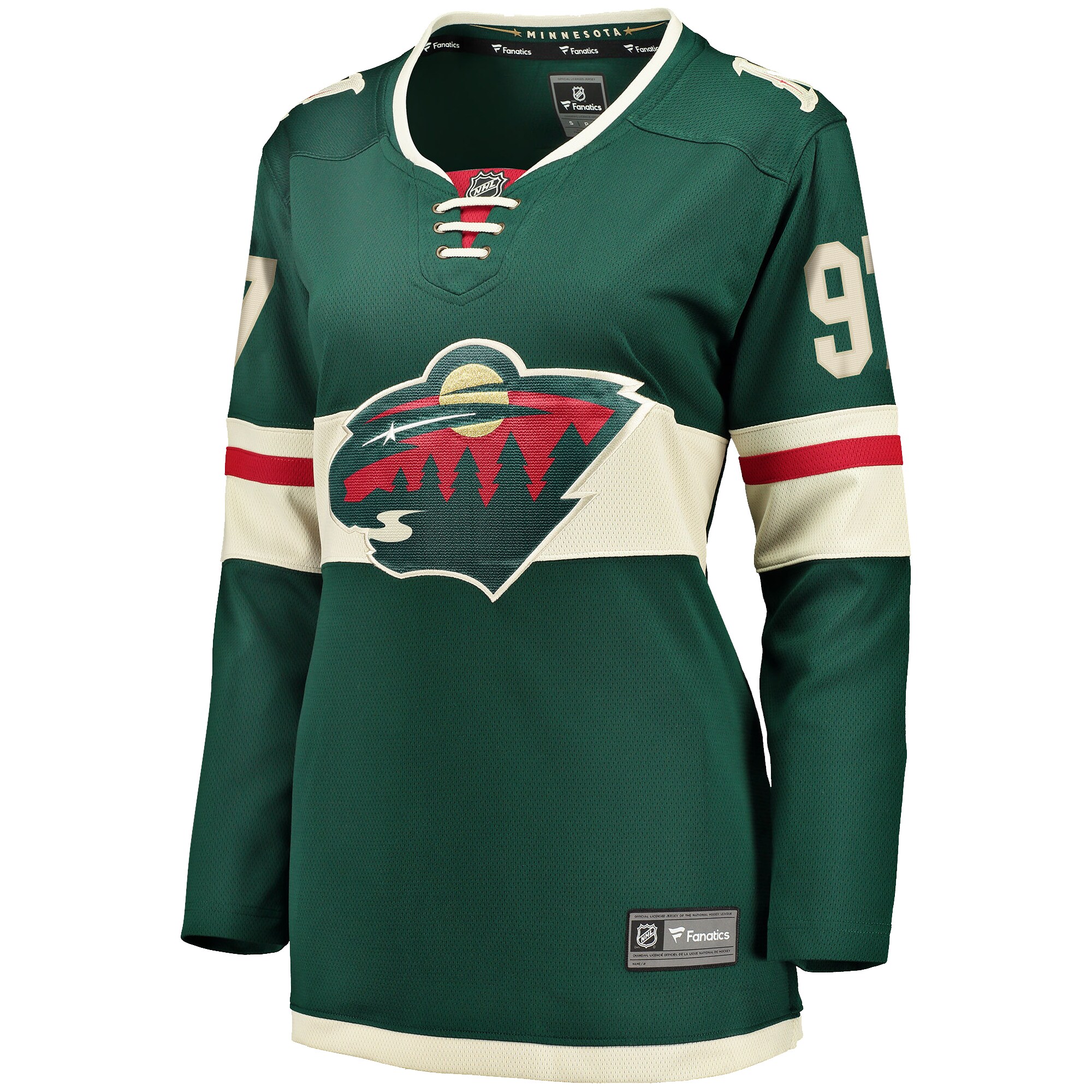 Kirill Kaprizov Minnesota Wild Fanatics Branded Women's Home Premier Breakaway Player Jersey - Green - vstockx