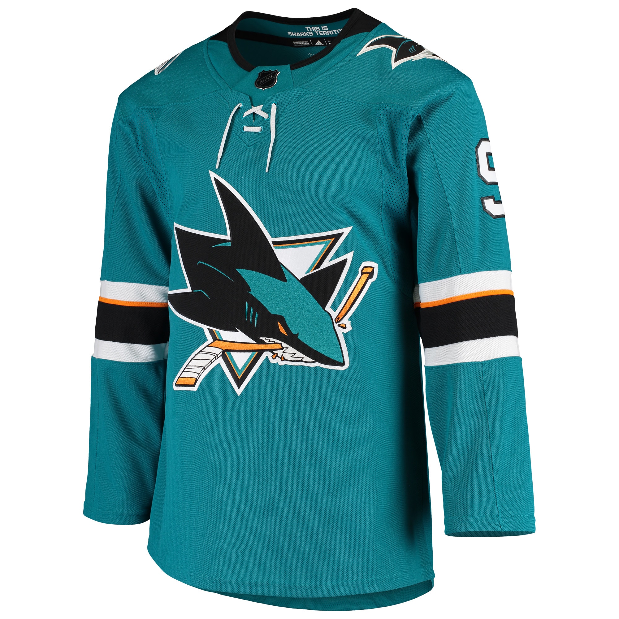 Evander Kane San Jose Sharks adidas Home Authentic Player Jersey - Teal - vstockx