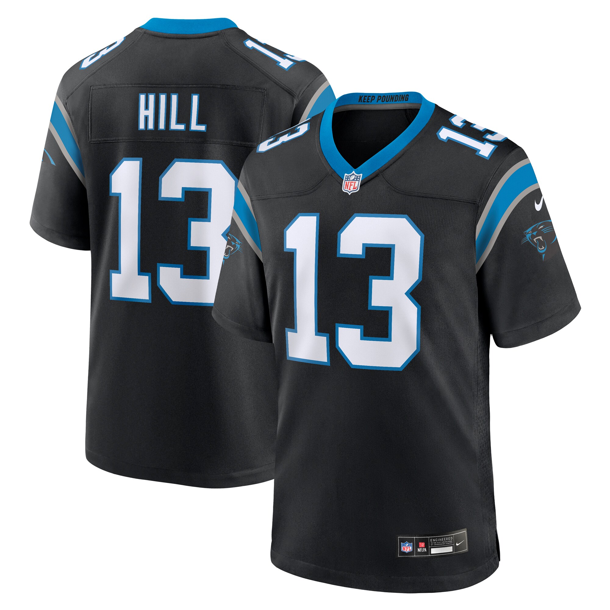Troy Hill Carolina Panthers Nike Team Game Jersey - Black - vstockx