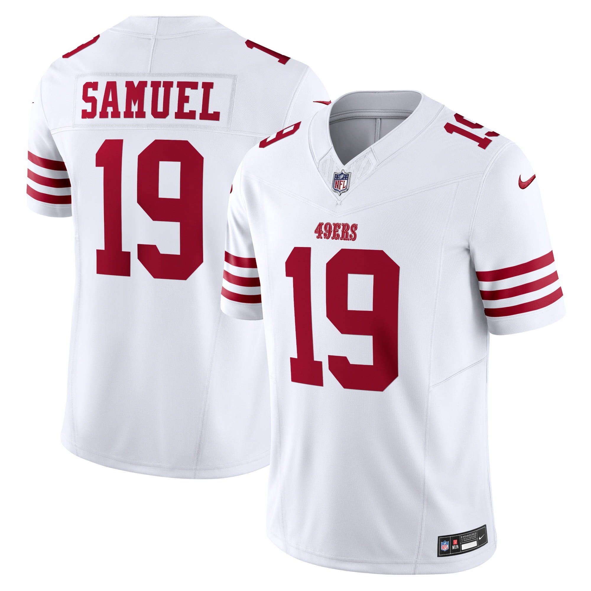 Men's Nike Deebo Samuel White San Francisco 49ers Vapor F.U.S.E. Limited Jersey - vstockx