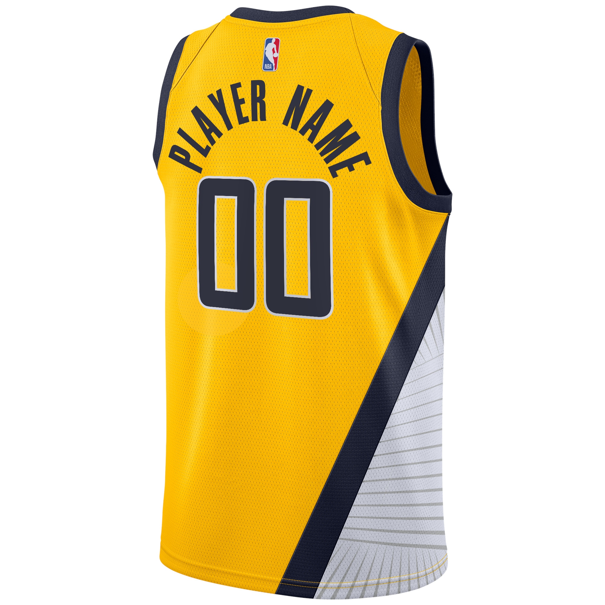 Indiana Pacers Jordans Brand Swingman Custom Jersey - Statement Edition - Gold - vstockx
