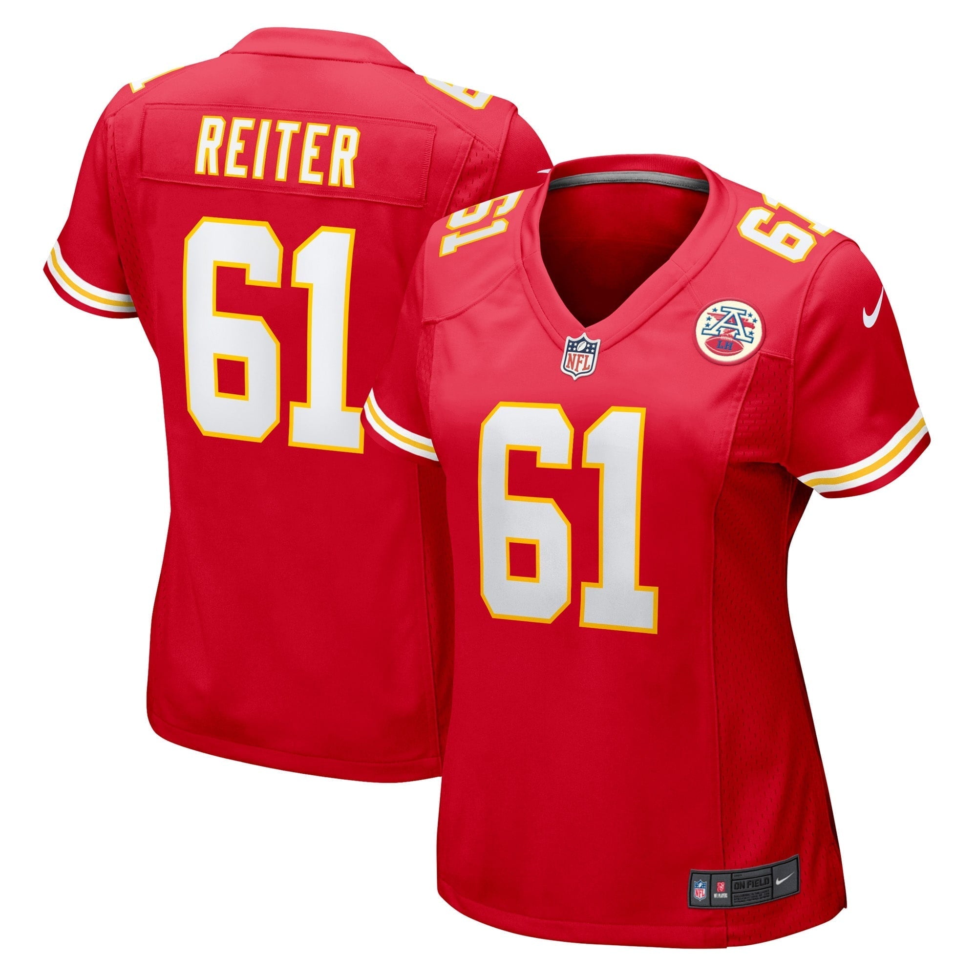 Women's Nike Austin Reiter Red Kansas City Chiefs Game Player Jersey - vstockx