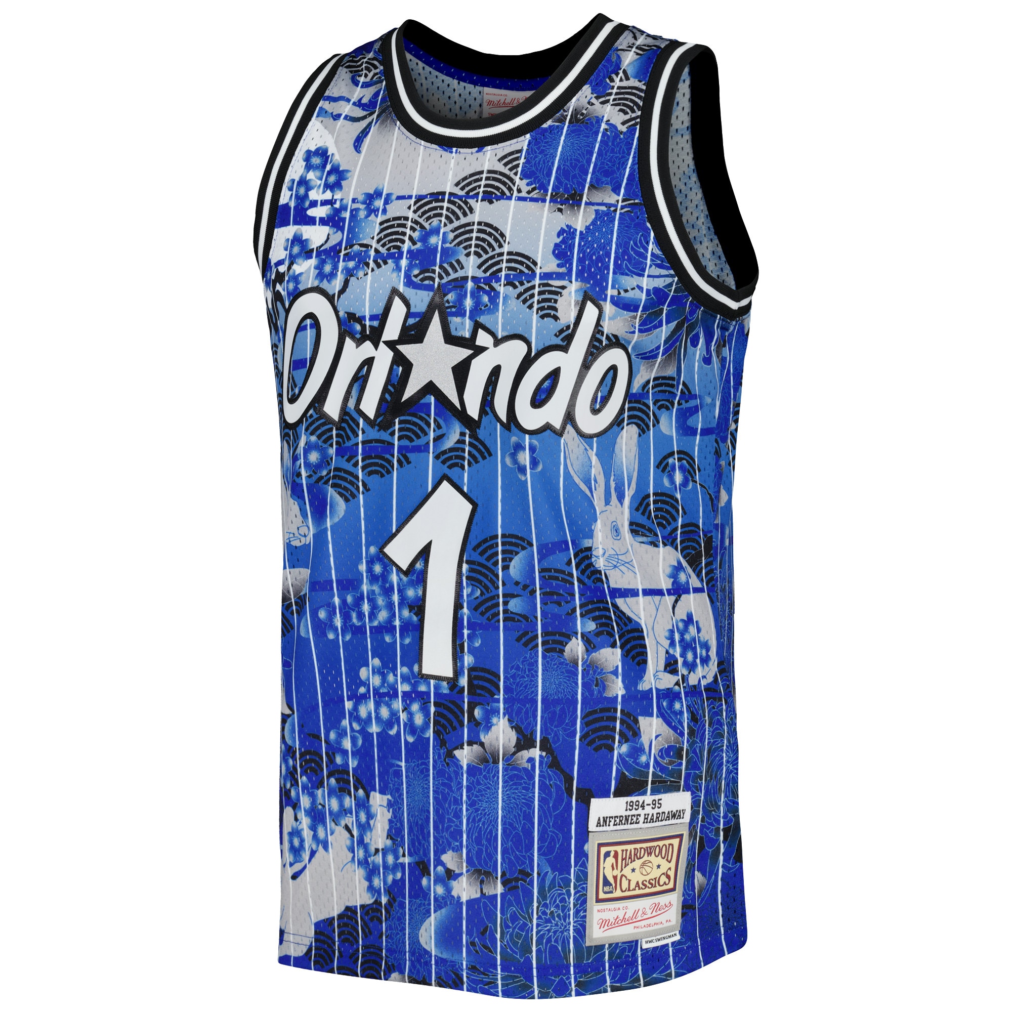 Penny Hardaway Orlando Magic Mitchell & Ness Hardwood Classics Lunar New Year Swingman Jersey - Blue - vstockx