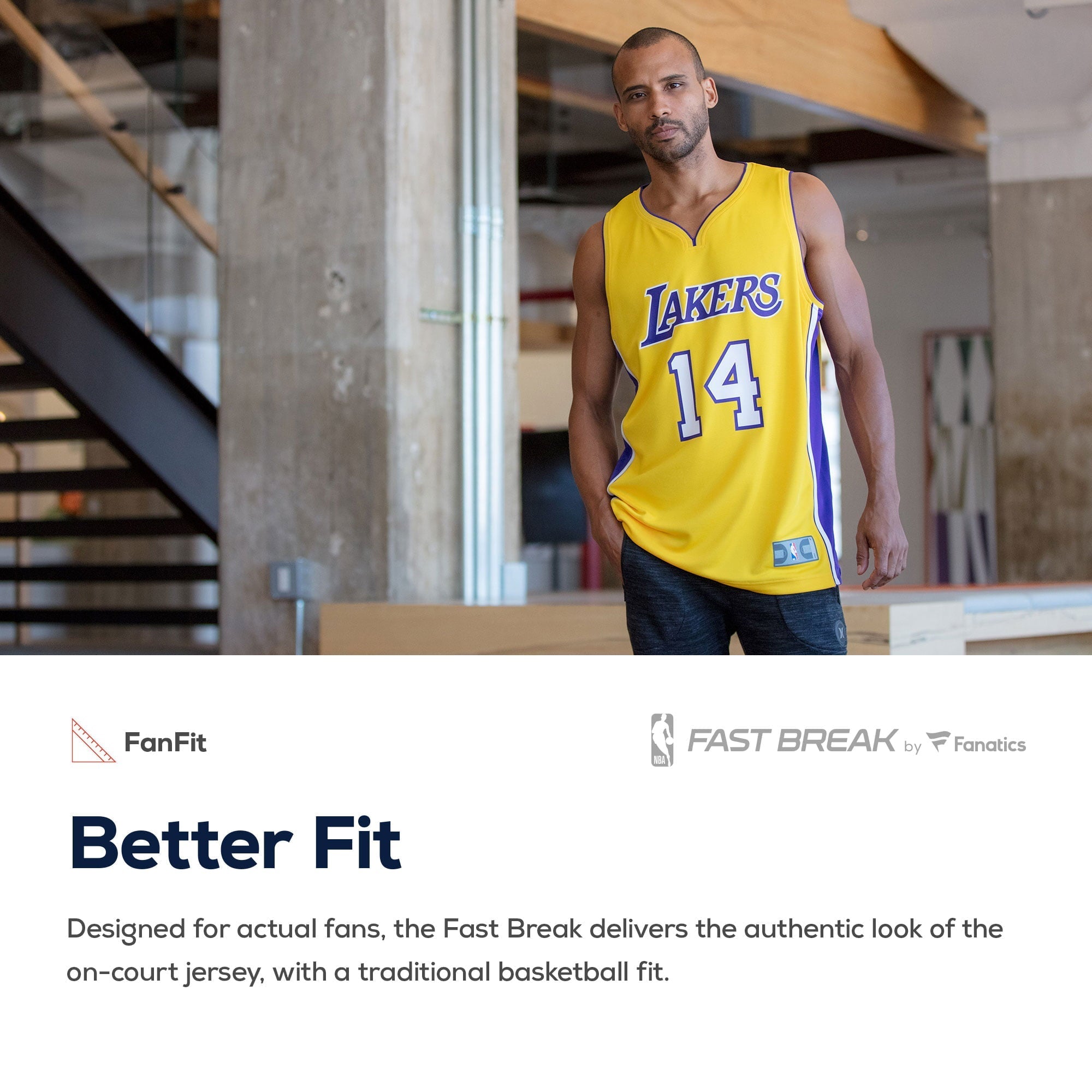 Youth Fanatics Branded Anthony Davis Gold Los Angeles Lakers 2019/20 Fast Break Replica Jersey - Icon Edition - vstockx