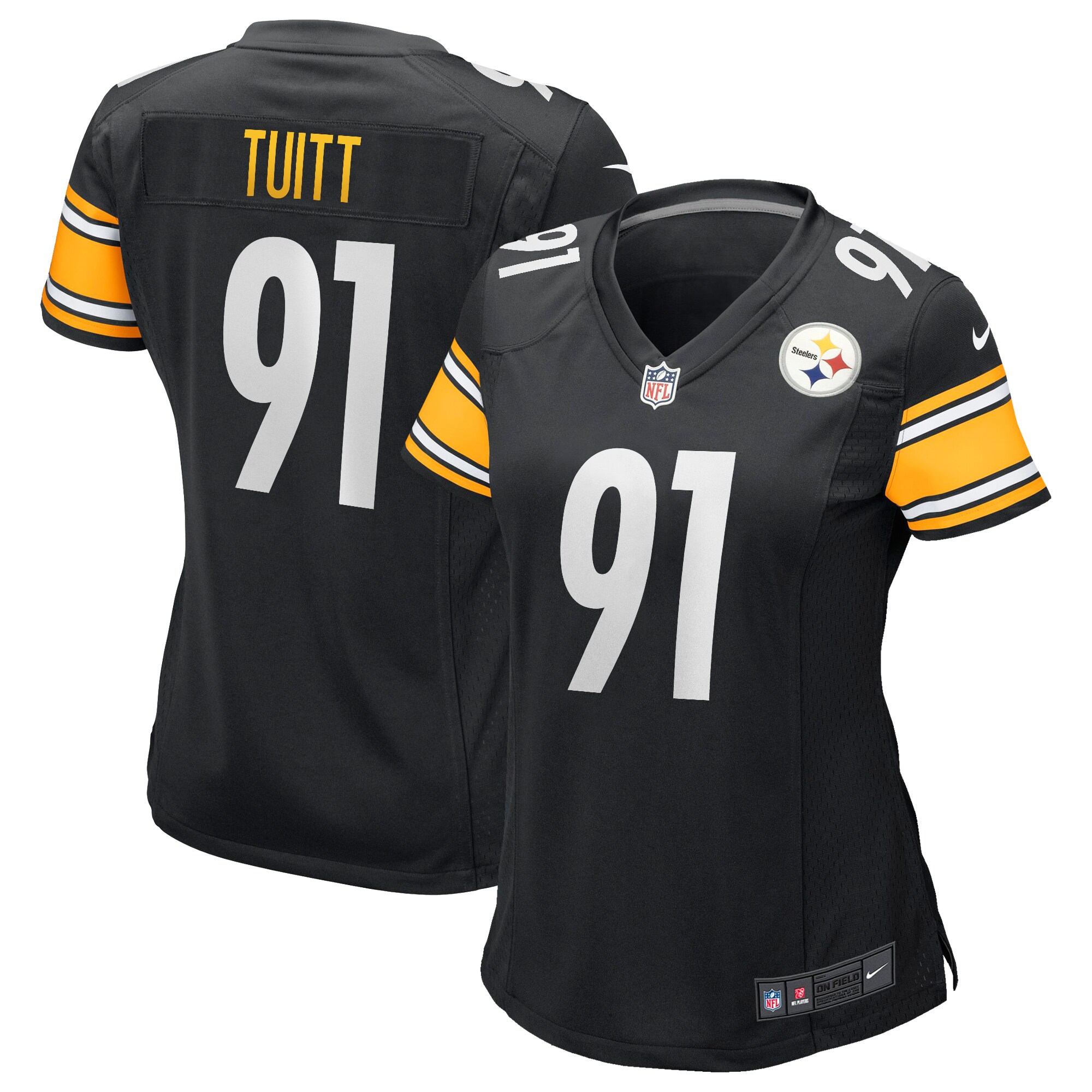 Stephon Tuitt Pittsburgh Steelers Nike Women's Game Jersey - Black - vstockx