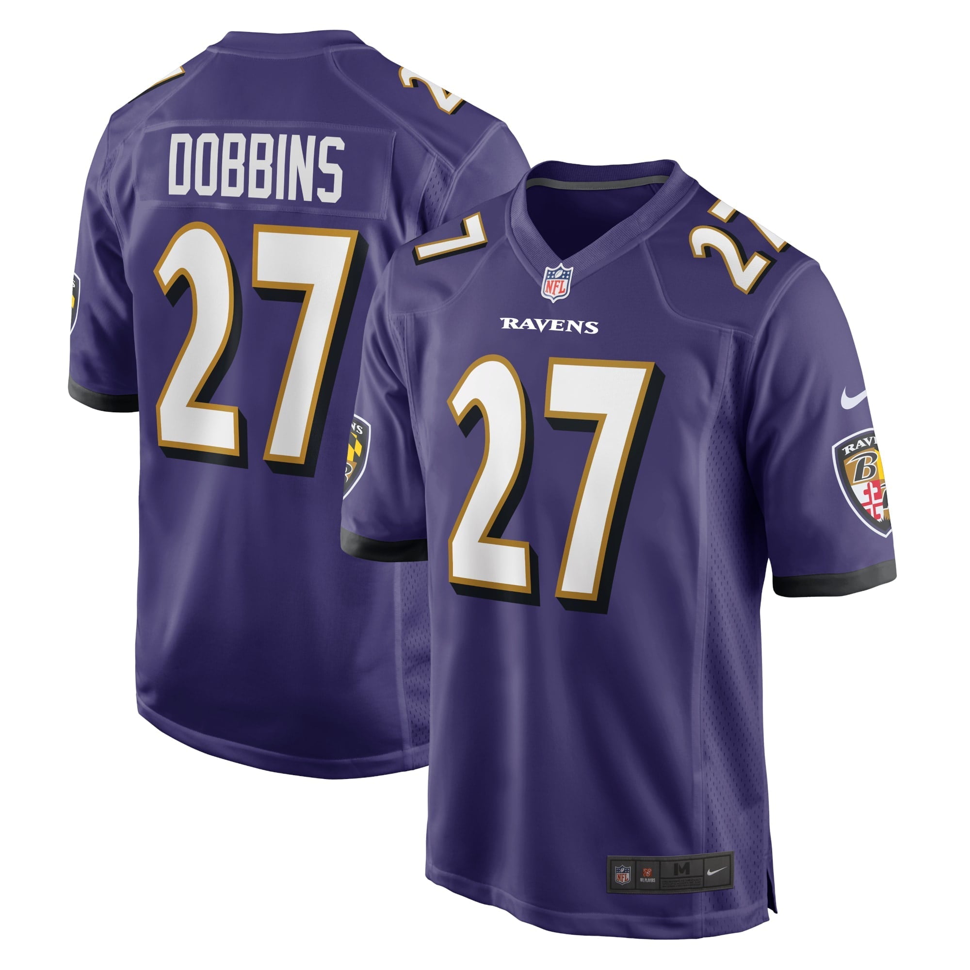 Men's Nike J.K. Dobbins Purple Baltimore Ravens Game Team Jersey - vstockx