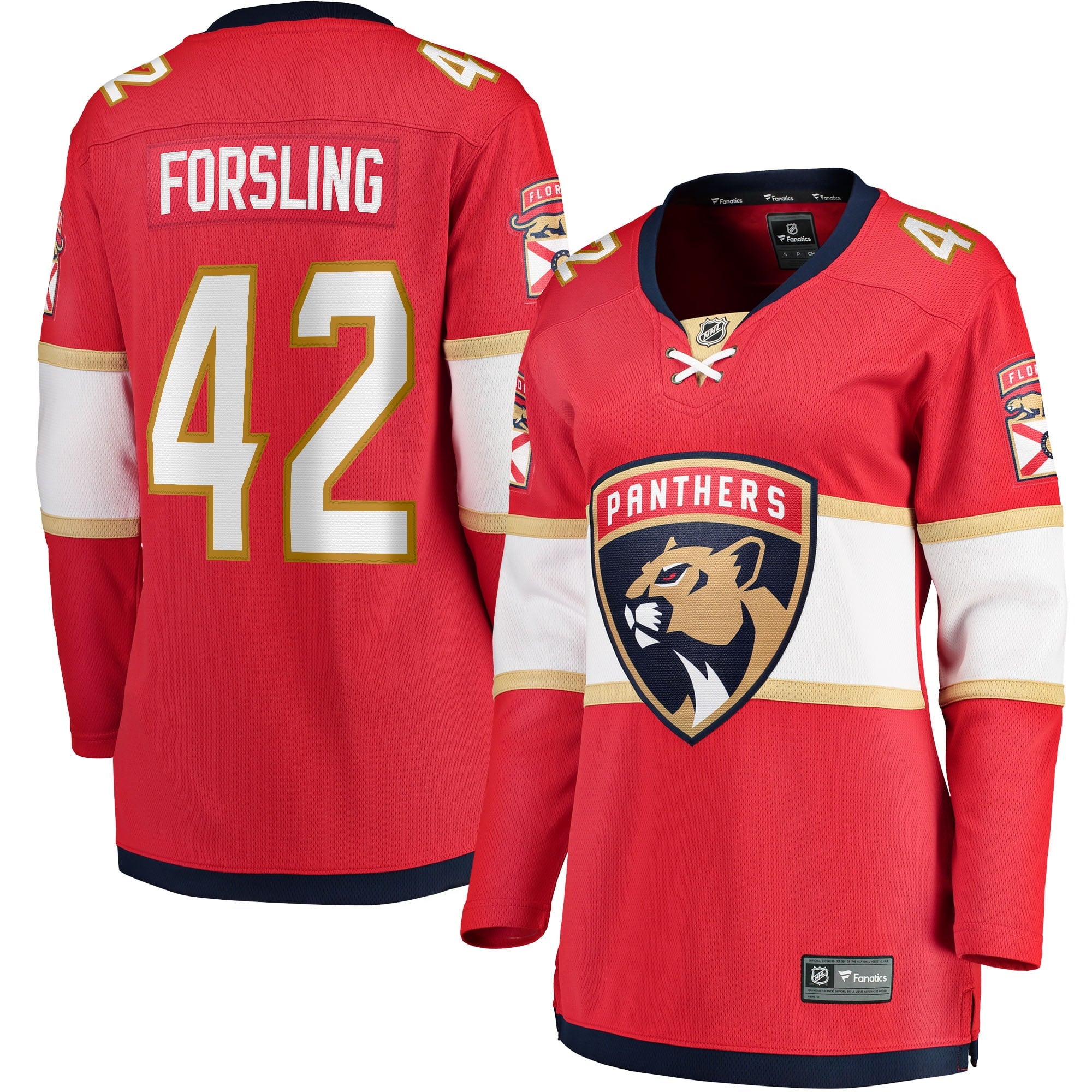 Women's Fanatics Branded Gustav Forsling Red Florida Panthers Home Breakaway Player Jersey - vstockx
