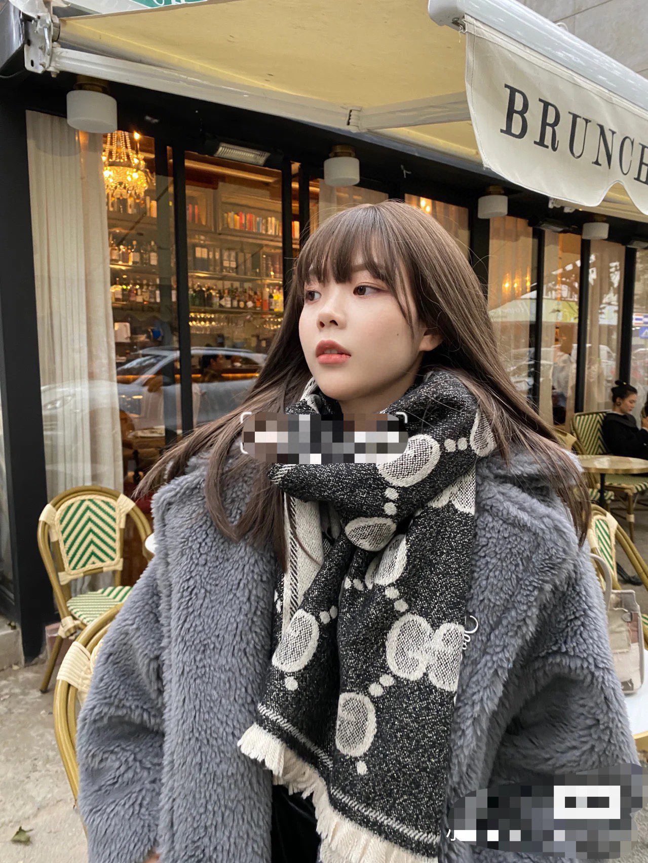 Streetwear Scarf GUCCI 328735 SIZE:45*195cm - vstockx