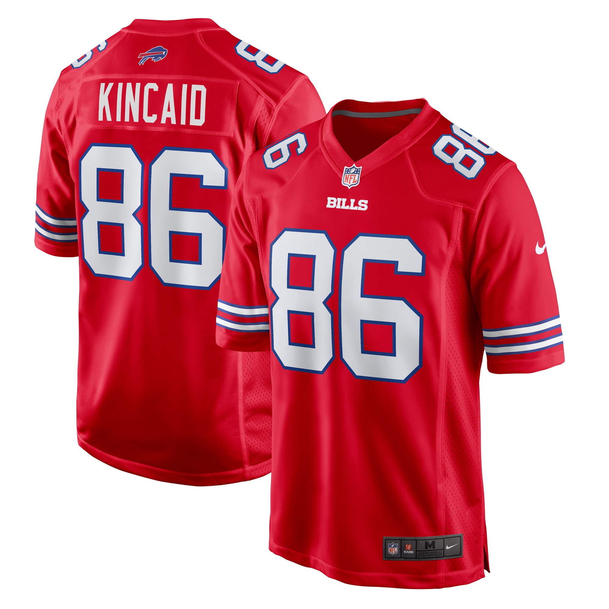 Dalton Kincaid Buffalo Bills Nike Alternate Game Jersey - Red - vstockx
