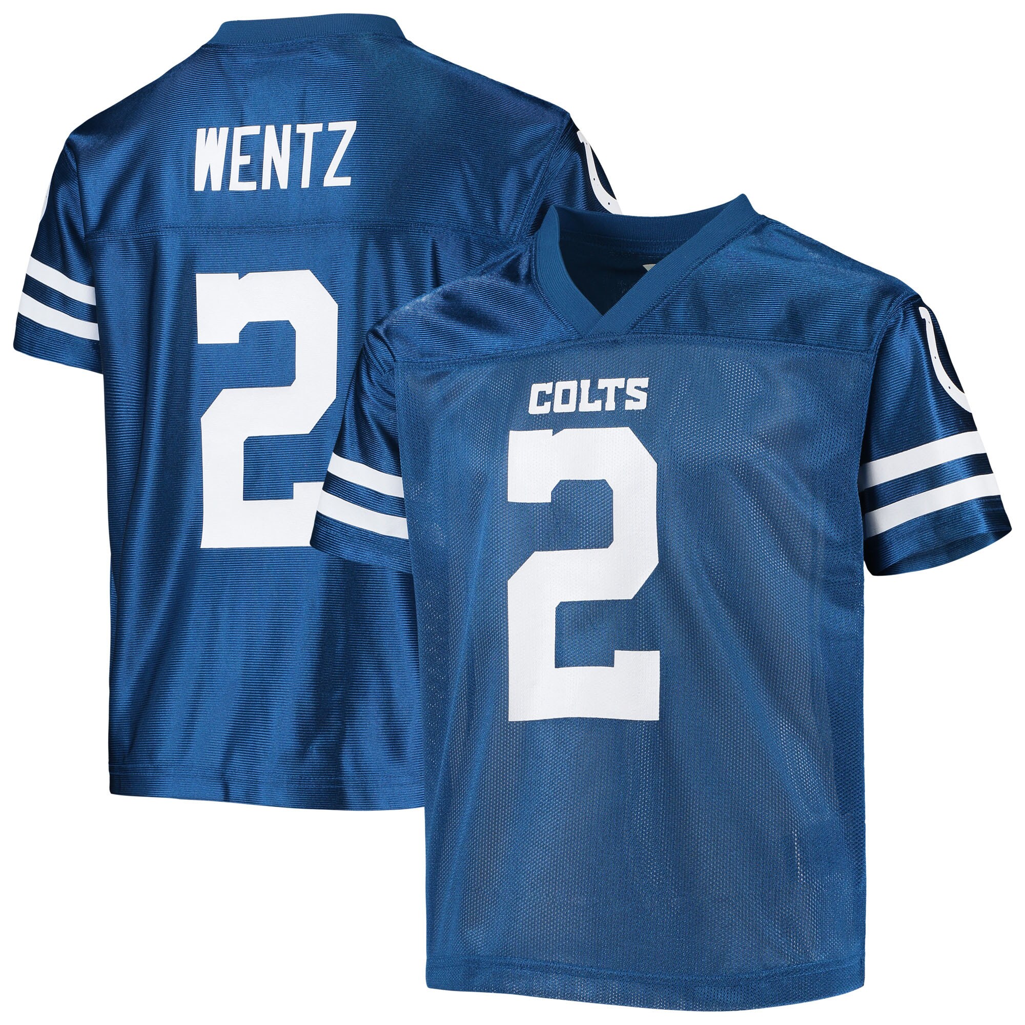 Youth Carson Wentz Royal Indianapolis Colts Replica Jersey - vstockx