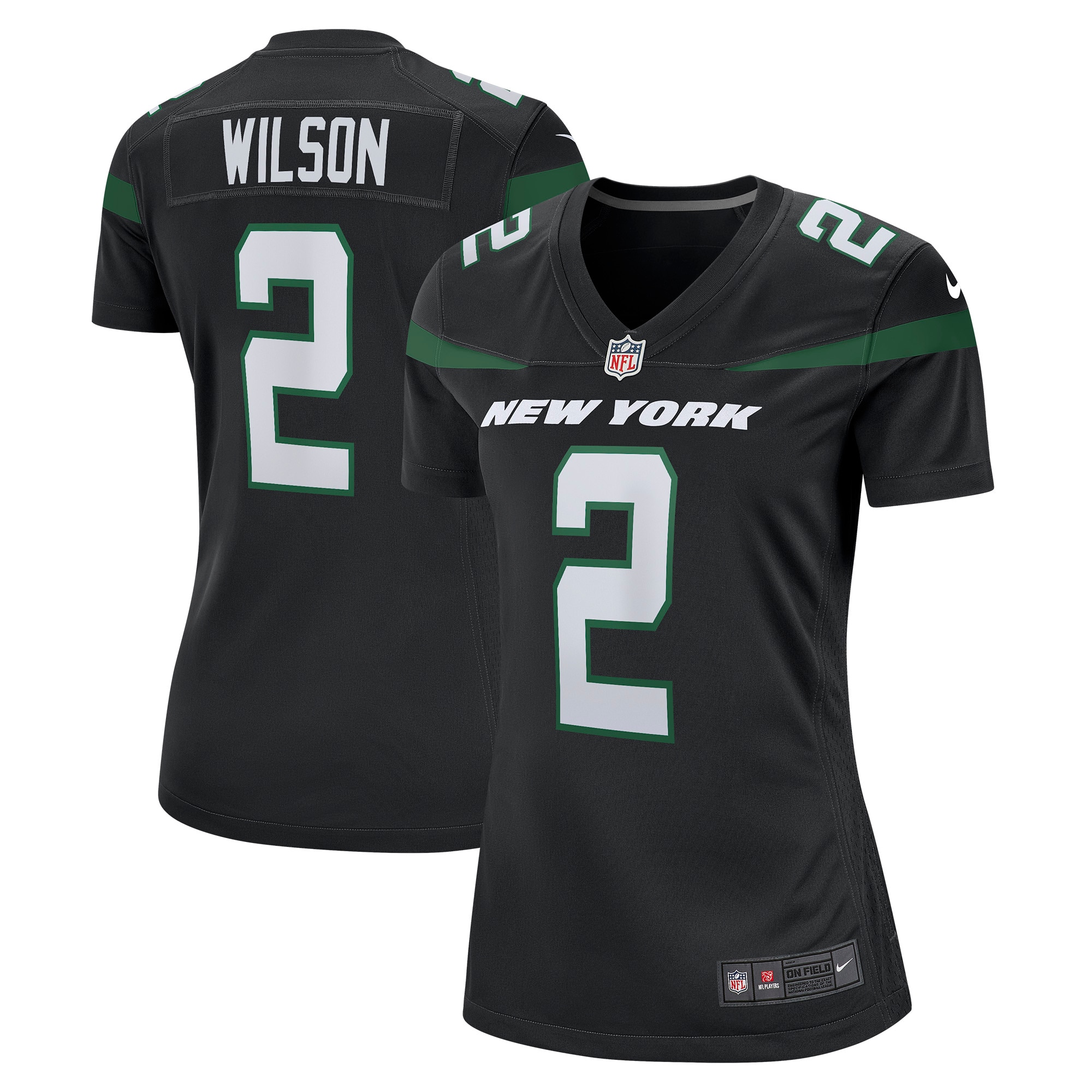 Zach Wilson Nike New York Jets Women's Game Jersey - Stealth Black - vstockx