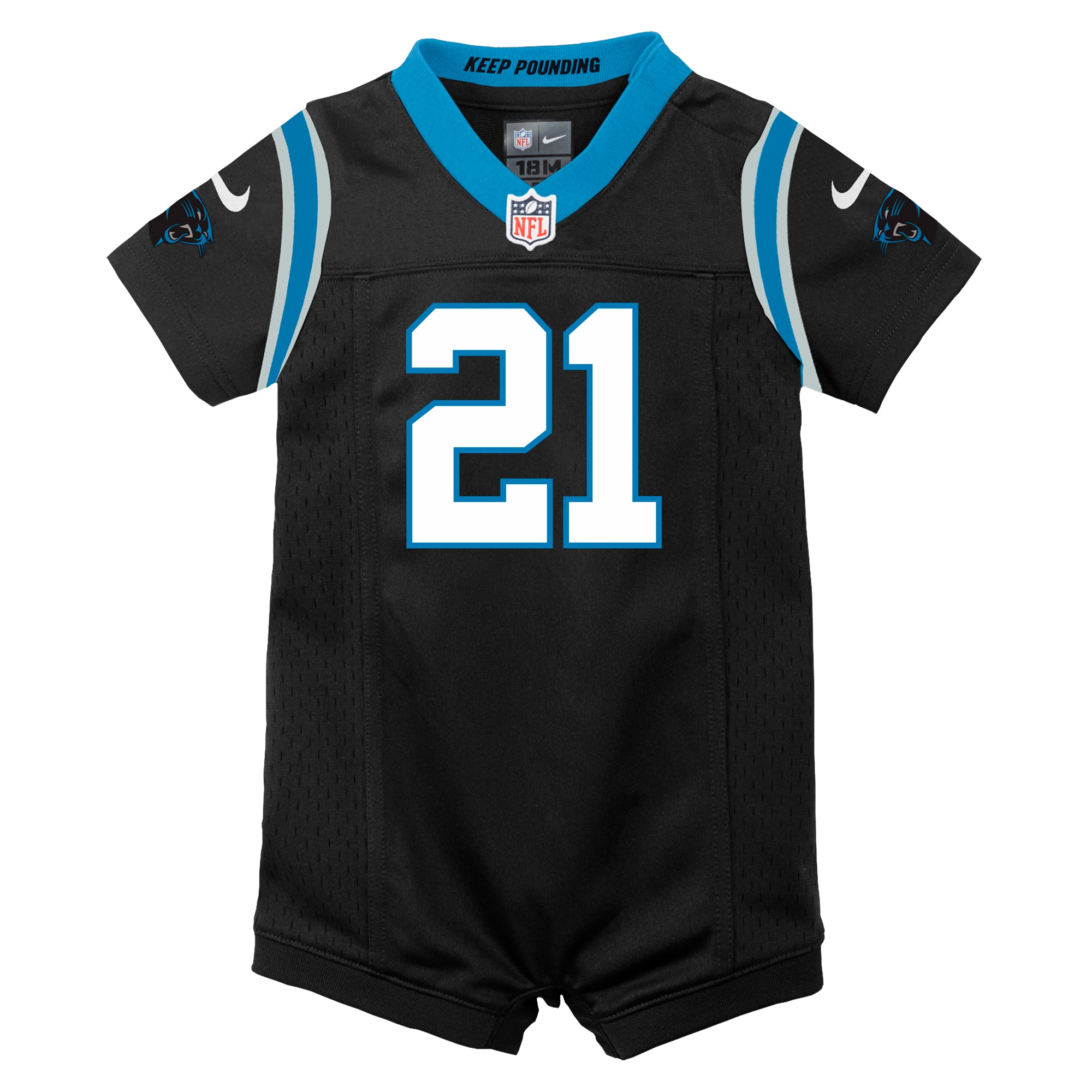 Jeremy Chinn Carolina Panthers Nike Newborn Romper Game Jersey - Black - vstockx
