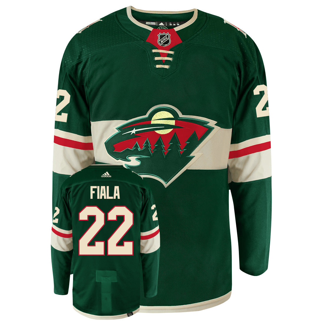 Kevin Fiala Minnesota Wild Adidas Primegreen Authentic NHL Hockey Jersey - vstockx