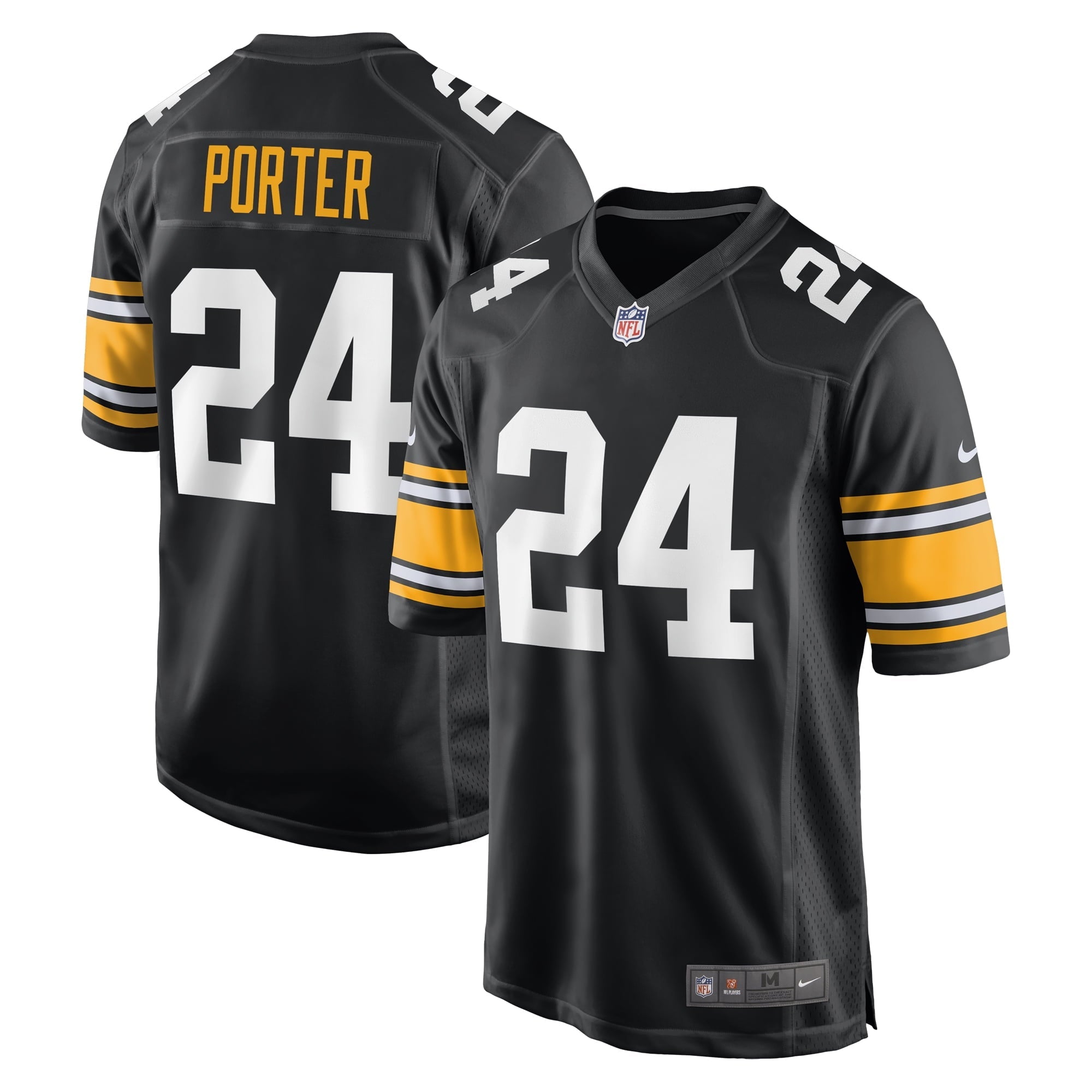 Men's Nike Joey Porter Jr. Black Pittsburgh Steelers Alternate Game Jersey - vstockx