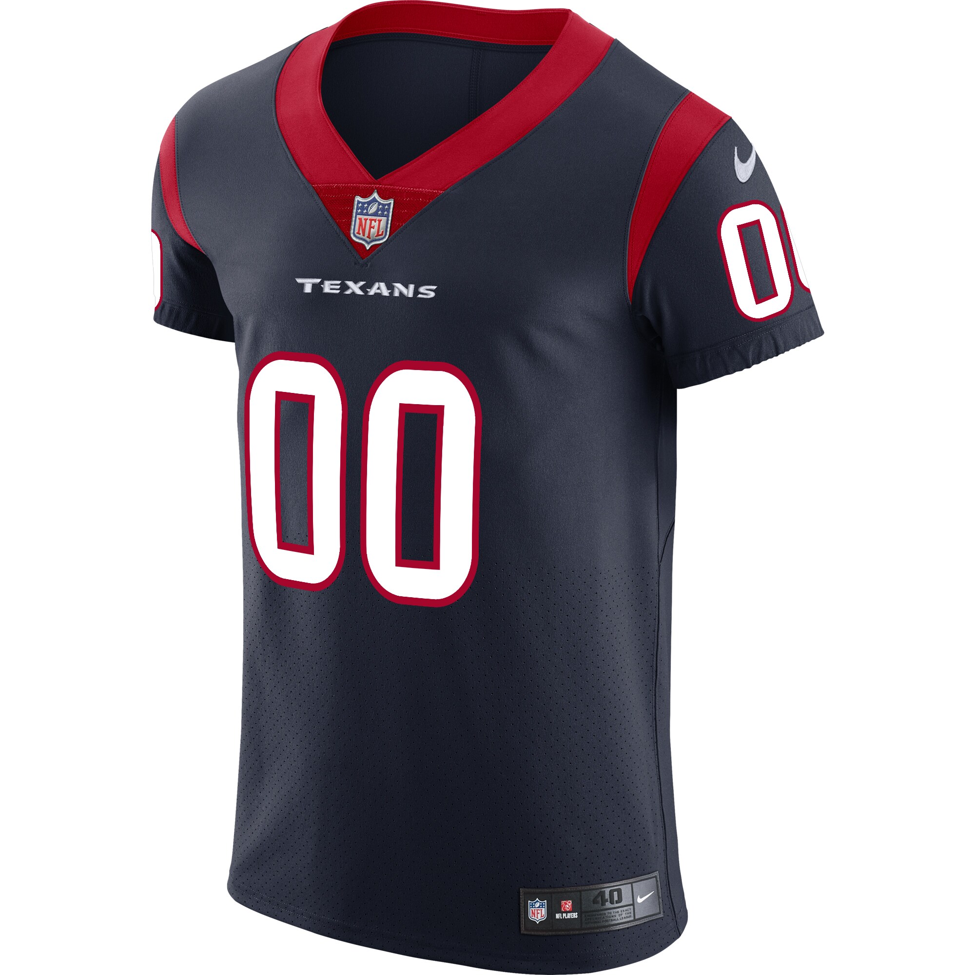 Houston Texans Nike Vapor Untouchable Elite Custom Jersey - Navy - vstockx