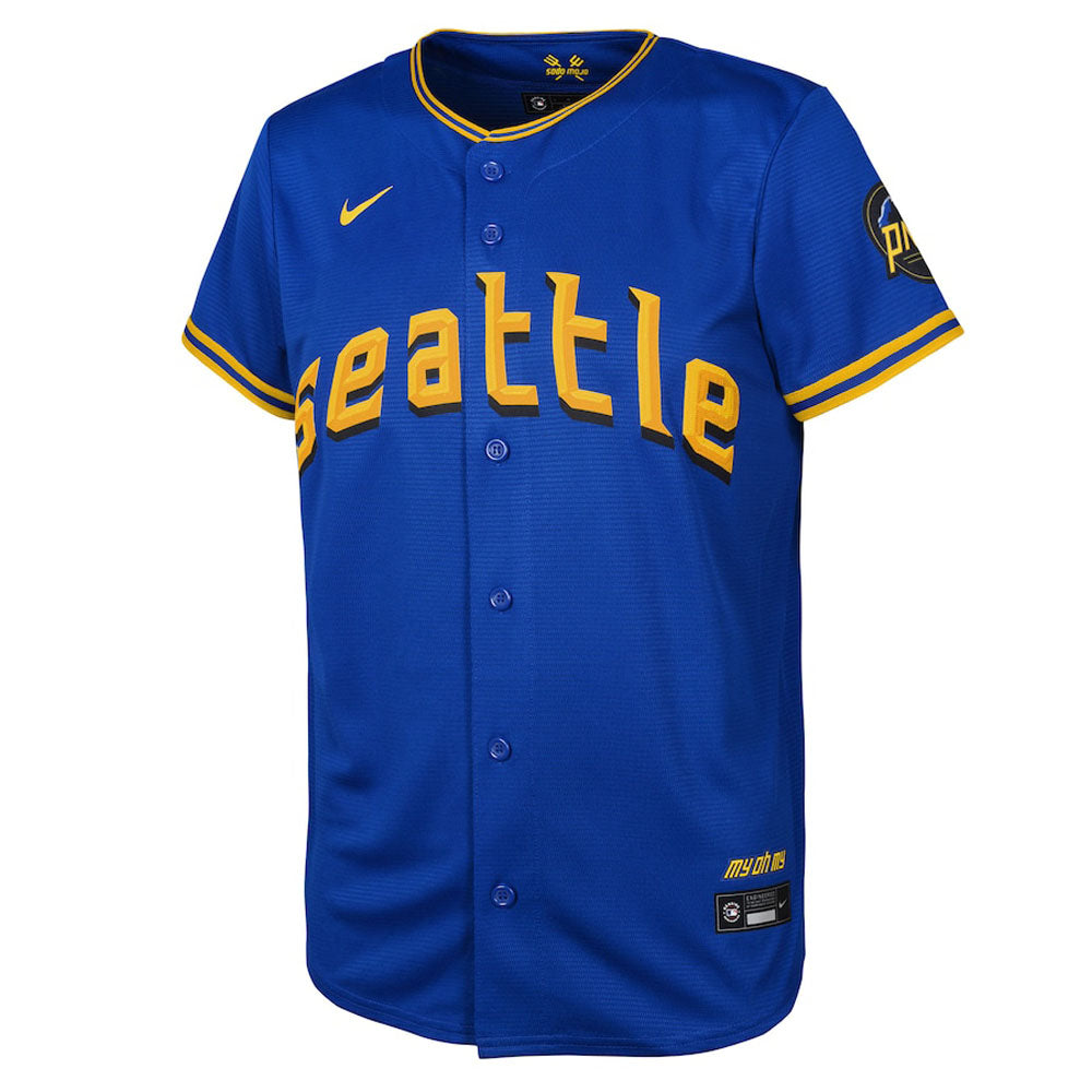 Youth Seattle Mariners Julio Rodriguez 2023 City Connect Replica Jersey - Royal - vstockx