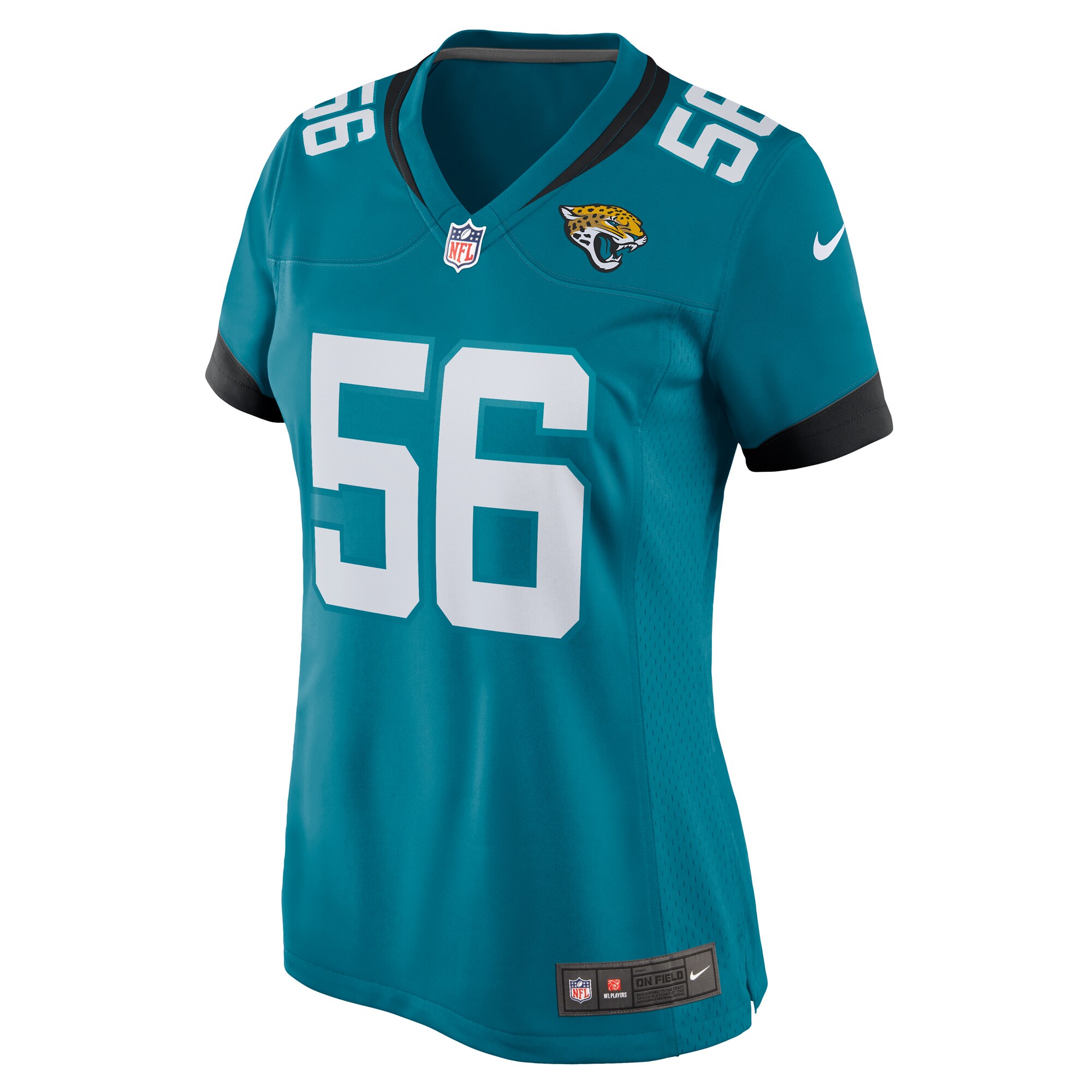 Yasir Abdullah Jacksonville Jaguars Nike Women's Team Game Jersey - Teal - vstockx