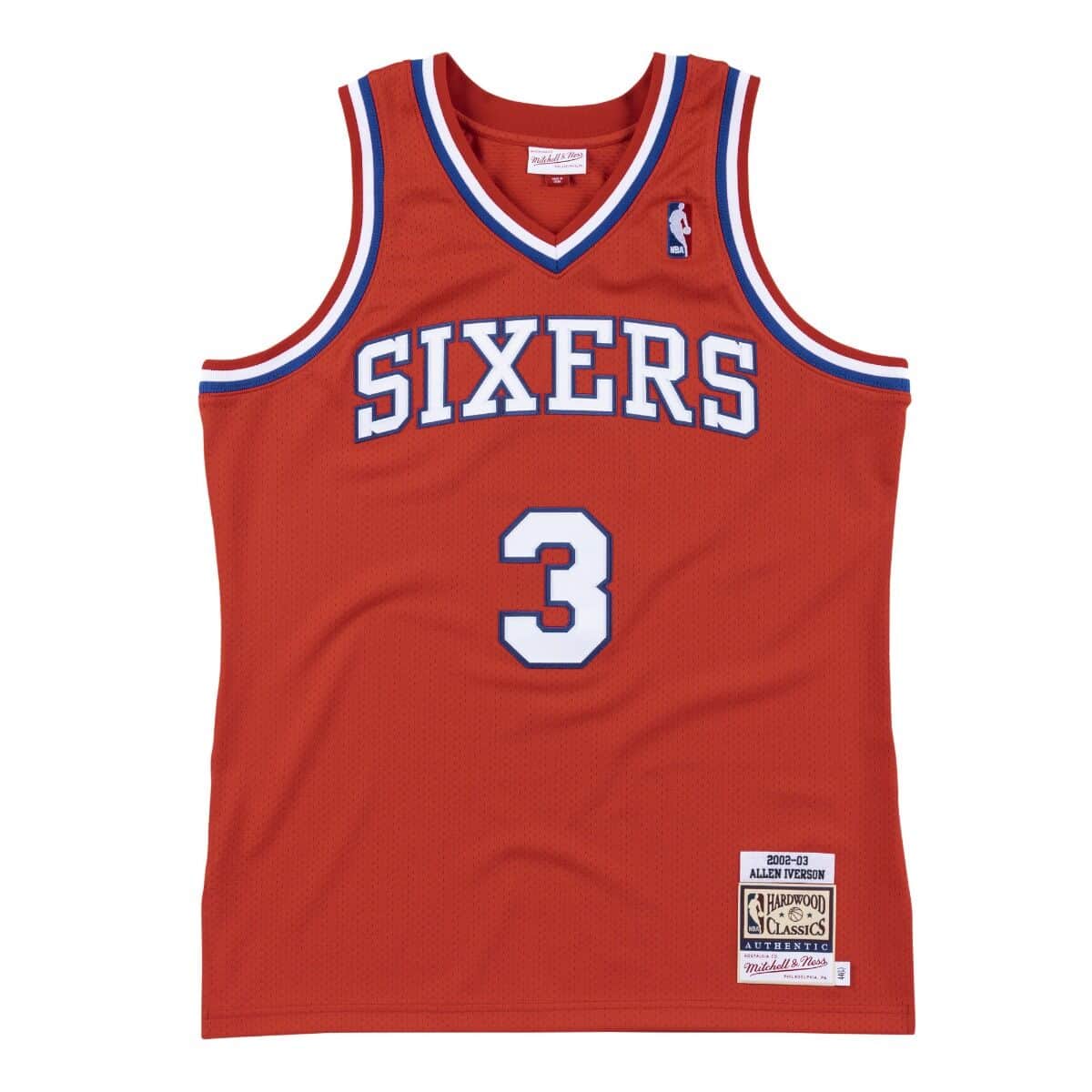 Authentic Jersey Philadelphia 76ers 2002-03 Allen Iverson - vstockx
