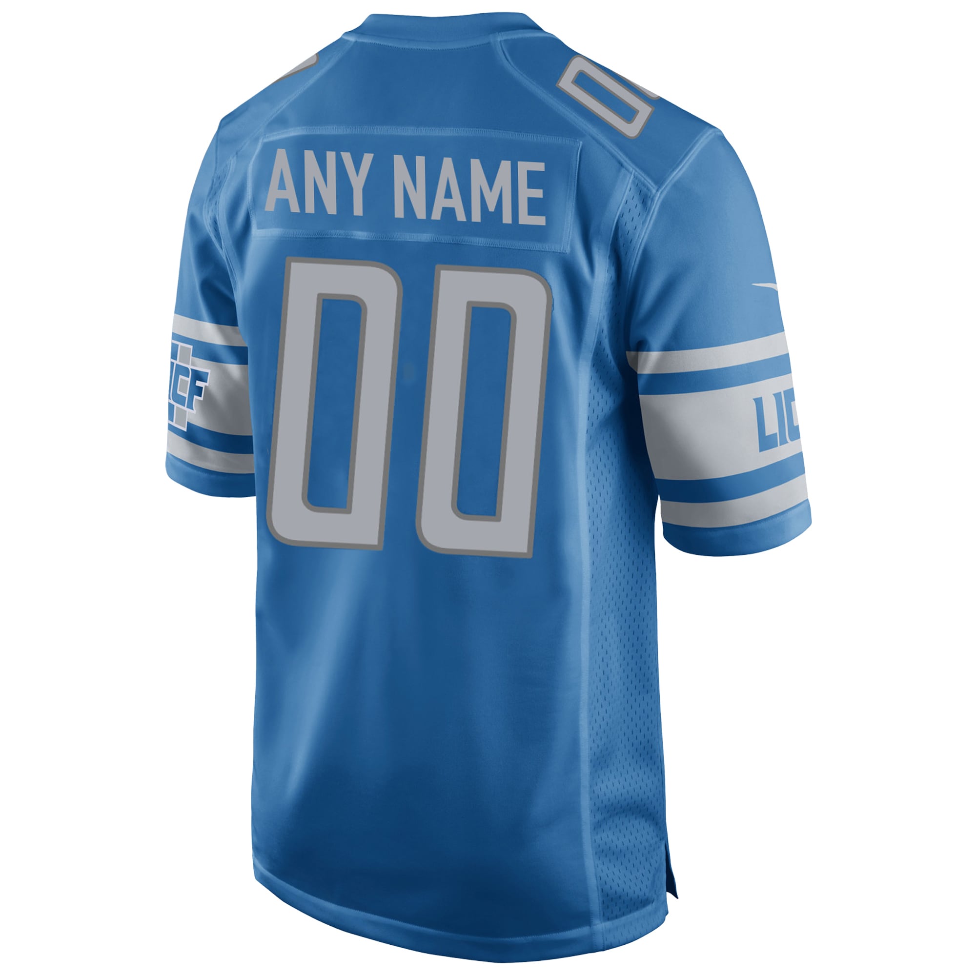 Detroit Lions Nike Custom Game Jersey - Blue - vstockx