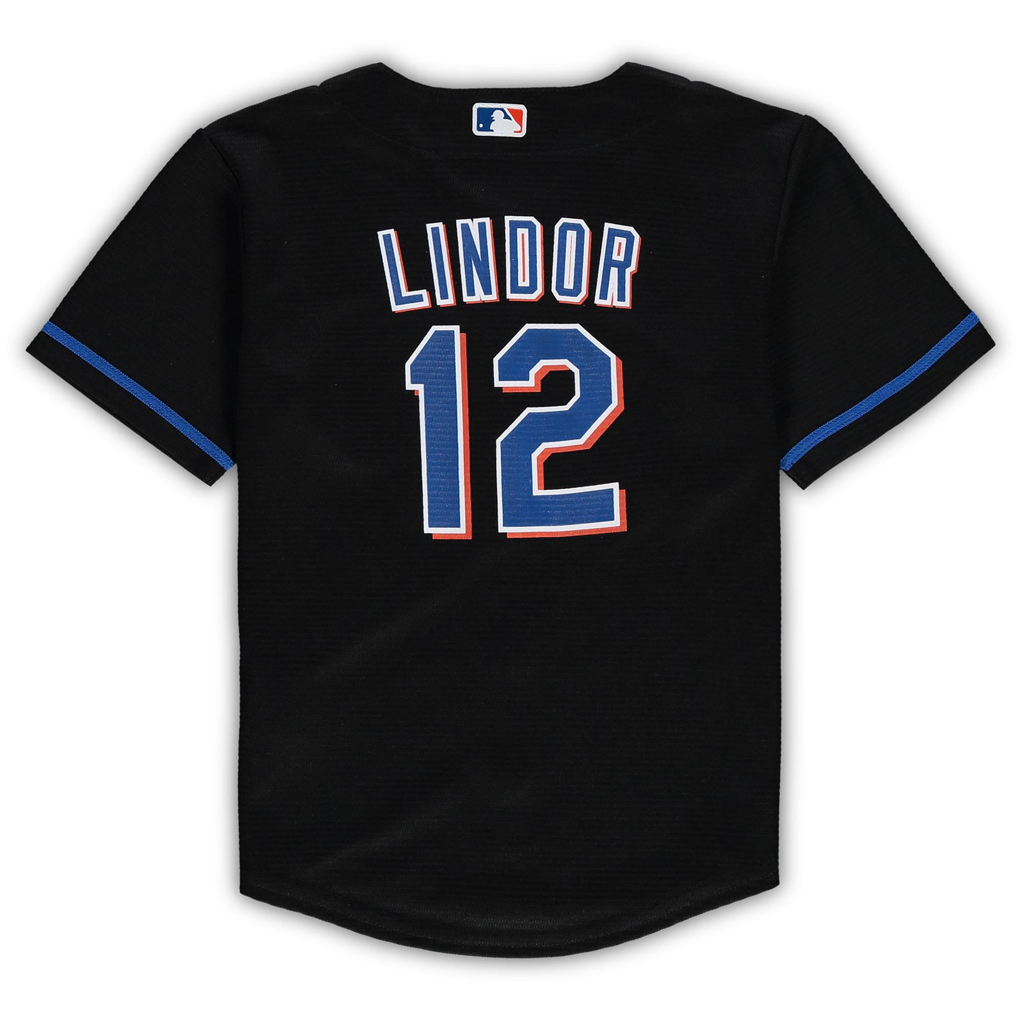 Toddler Nike Francisco Lindor Black New York Mets Alternate Replica Player Jersey - vstockx