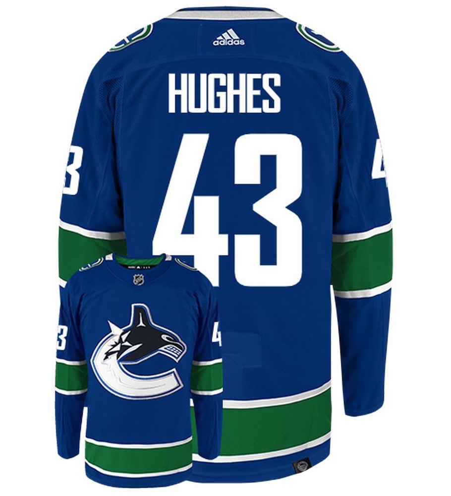 Quinn Hughes Vancouver Canucks Adidas Primegreen Authentic NHL Hockey Jersey - vstockx