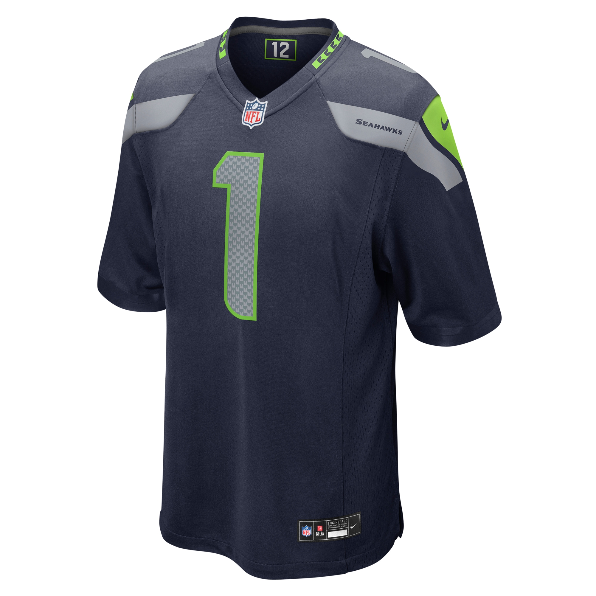 Number 1 Dad Seattle Seahawks Nike Game Jersey - College Navy - vstockx