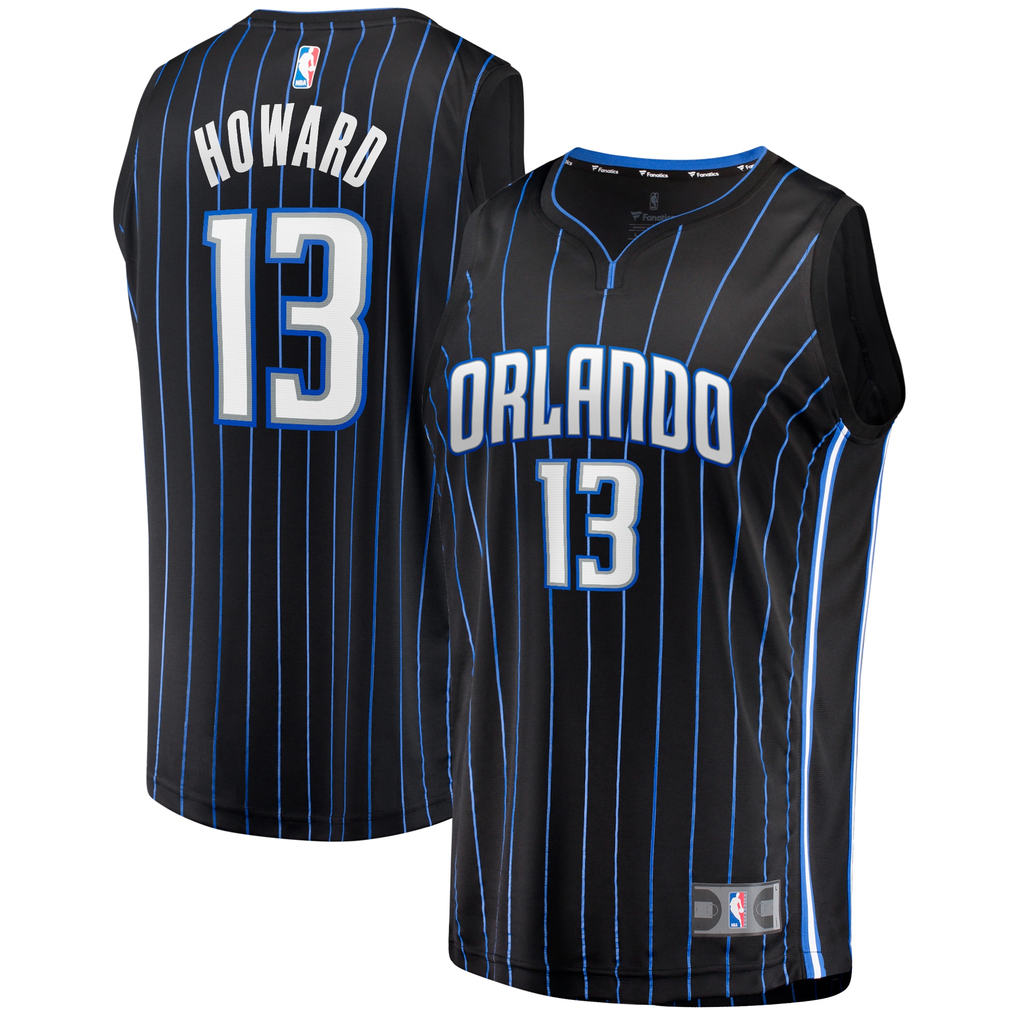 Jett Howard Orlando Magic Fanatics Branded 2023 NBA Draft First Round Pick Fast Break Replica Jersey - Icon Edition - Black - vstockx