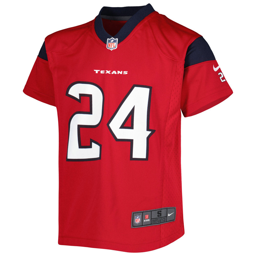 Youth Houston Texans Derek Stingley Jr. Game Jersey Red - vstockx