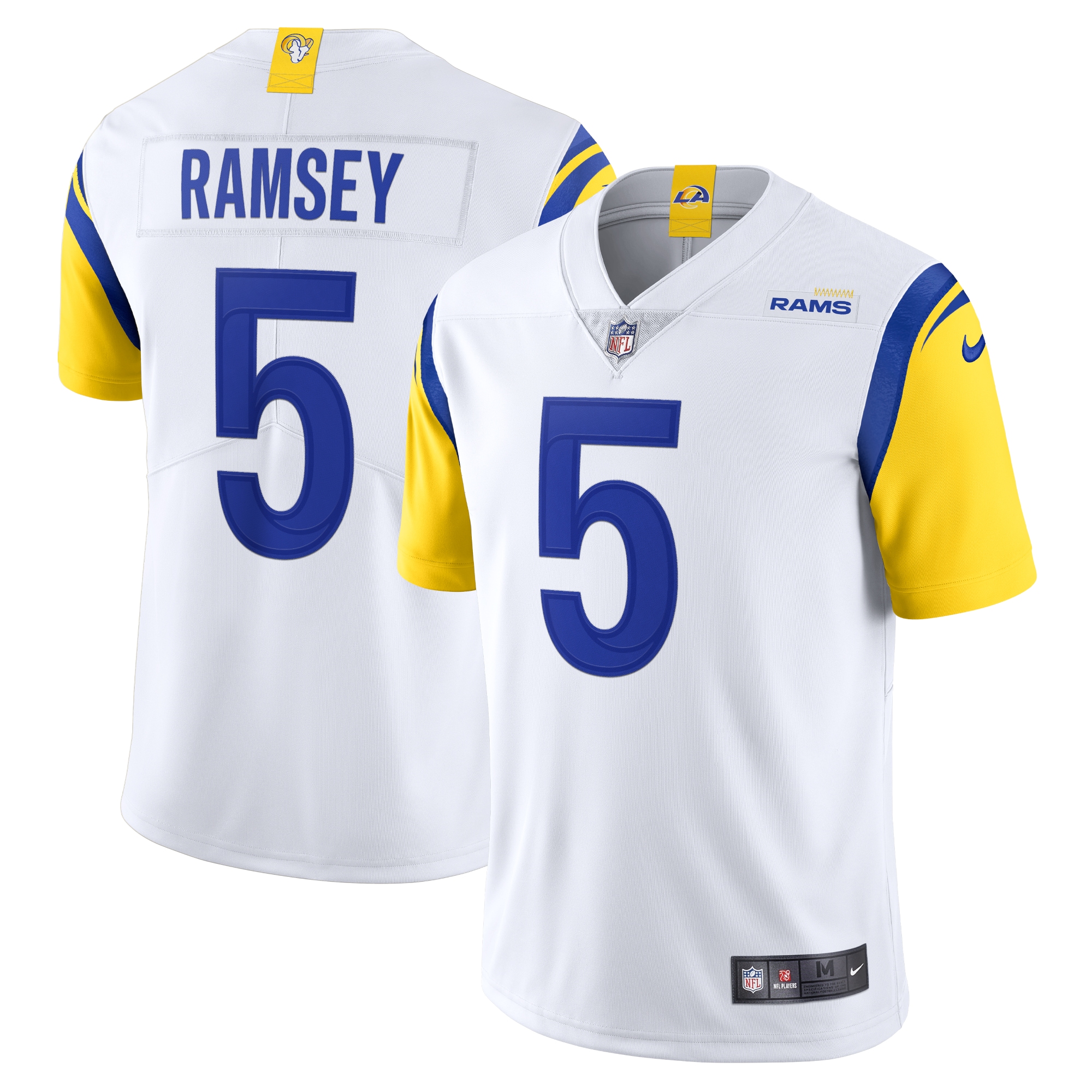 Jalen Ramsey Los Angeles Rams Nike Alternate Vapor Limited Jersey - White - vstockx