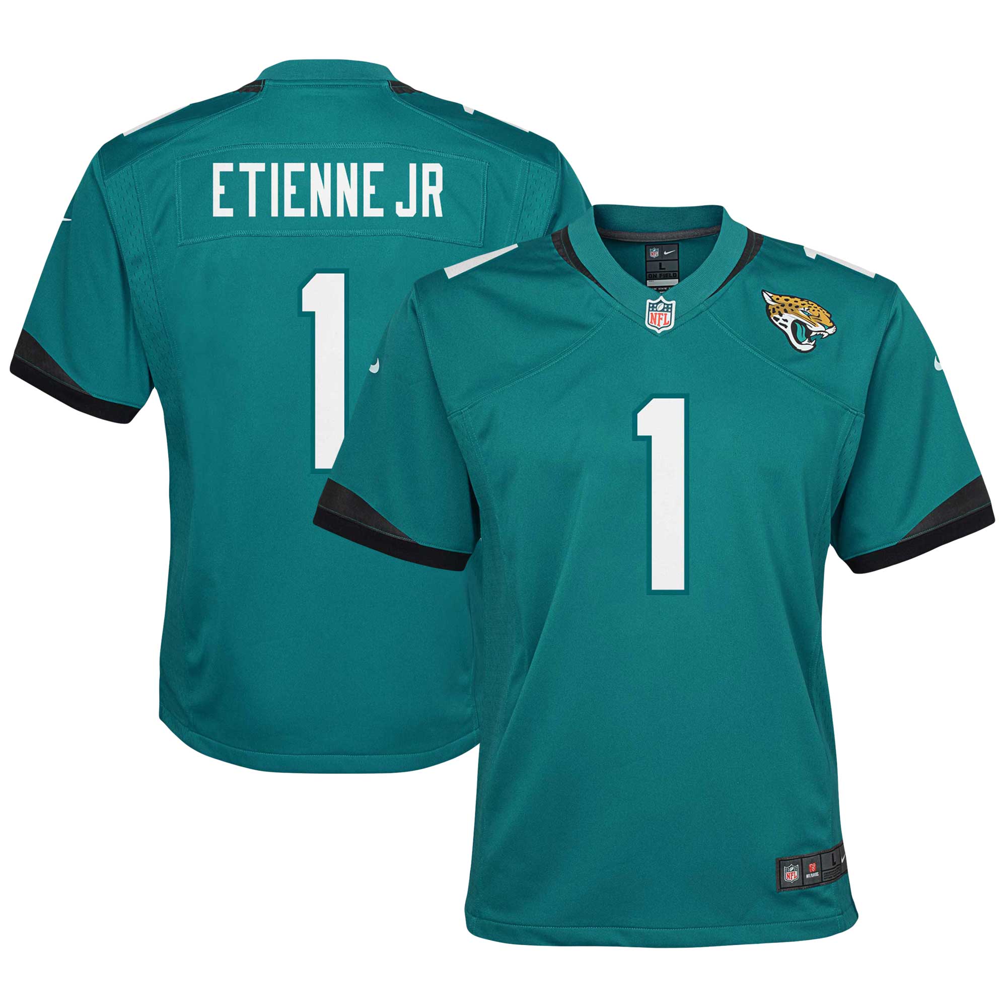 Travis Etienne Jacksonville Jaguars Nike Youth Game Jersey - Teal - vstockx
