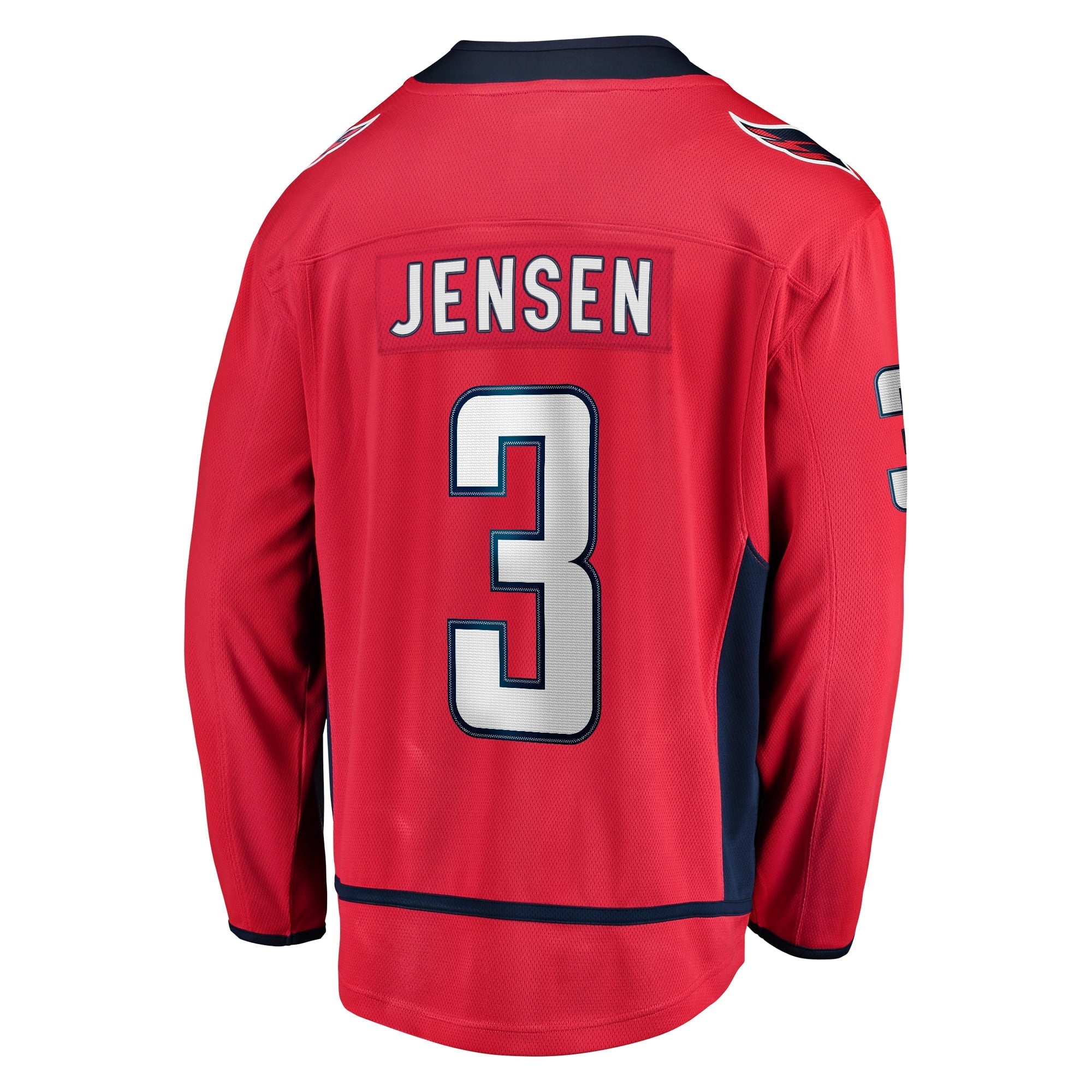 Men's Fanatics Branded Nick Jensen Red Washington Capitals Replica Player Jersey - vstockx