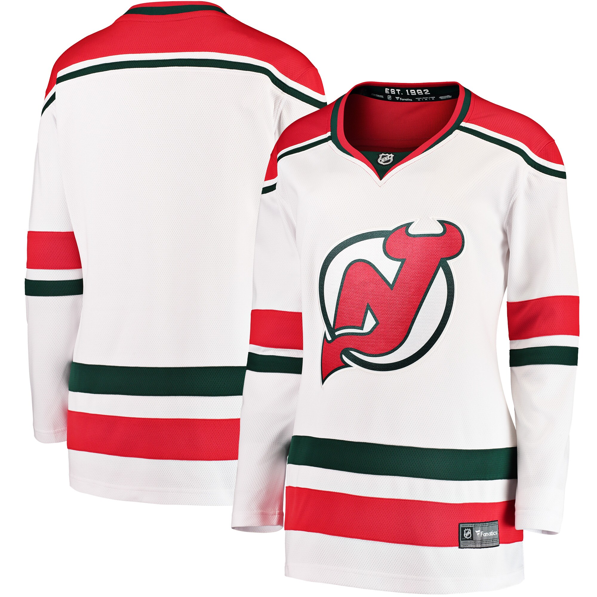 New Jersey Devils Fanatics Branded Women's 2022/23 Heritage Premier Breakaway Jersey - White - vstockx