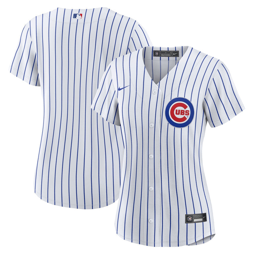 Women's Chicago Cubs White Home Replica Team Jersey - vstockx