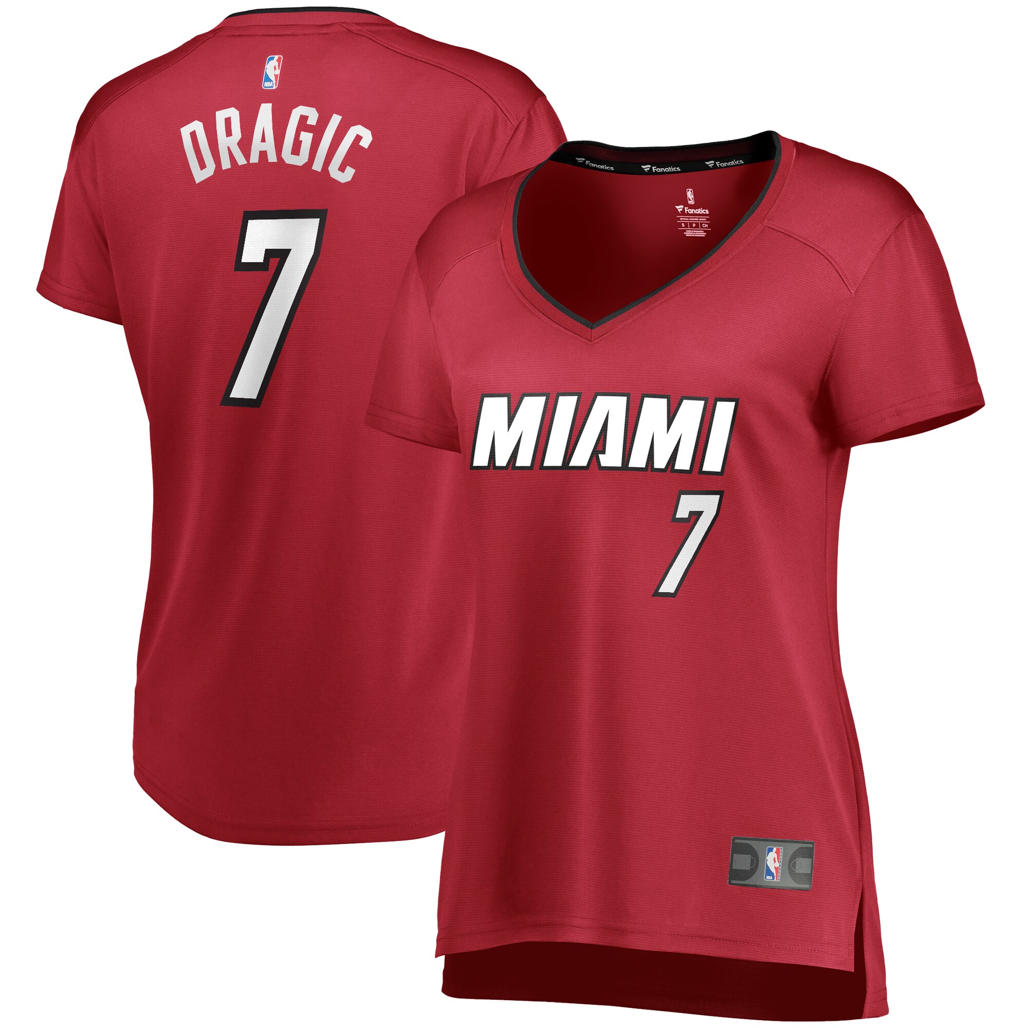 Goran Dragic Miami Heat Fanatics Branded Women's Fast Break Player Jersey - Statement Edition - Maroon - vstockx