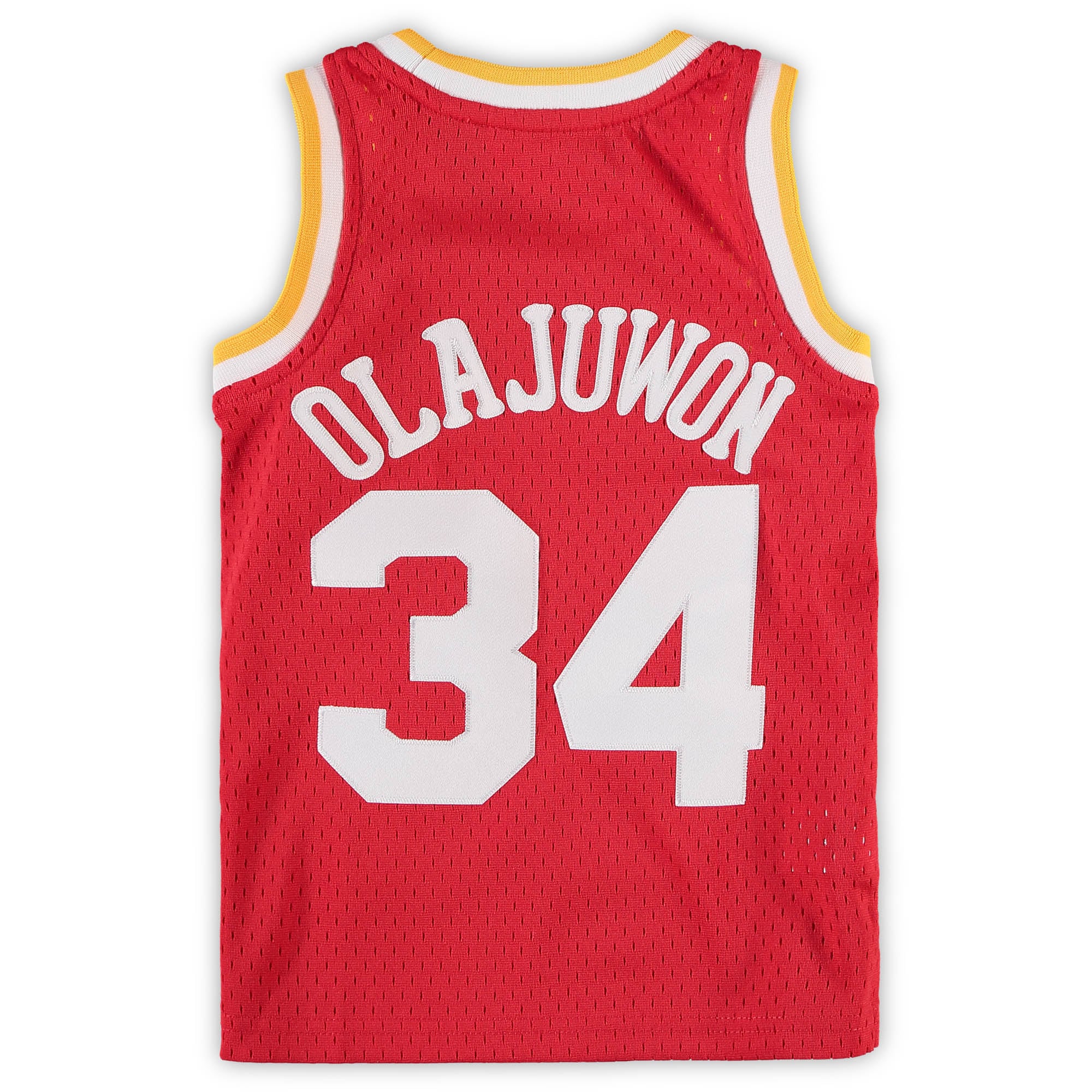 Hakeem Olajuwon Houston Rockets Mitchell & Ness Preschool Hardwood Classics Throwback Team Jersey - Red - vstockx