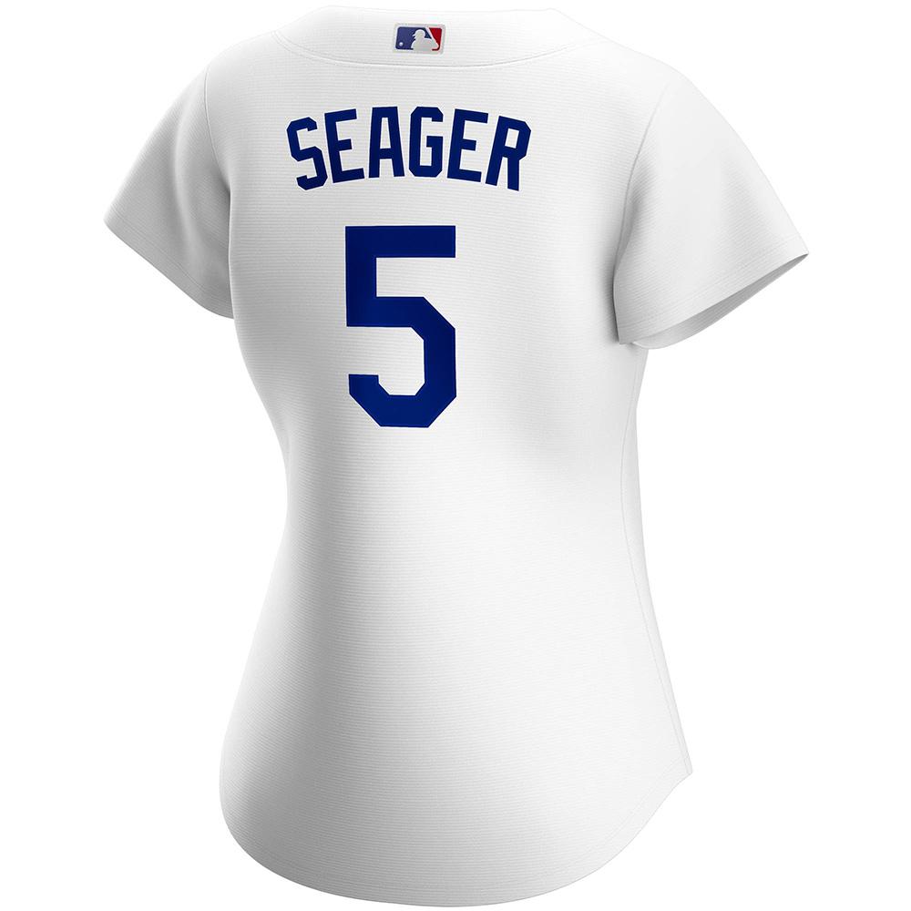 Womens Los Angeles Dodgers Corey Seager Cool Base Replica Jersey White - vstockx