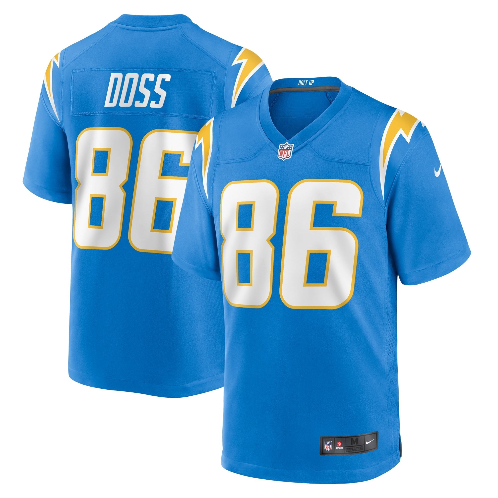 Men's Nike Keelan Doss Powder Blue Los Angeles Chargers Home Game Player Jersey - vstockx