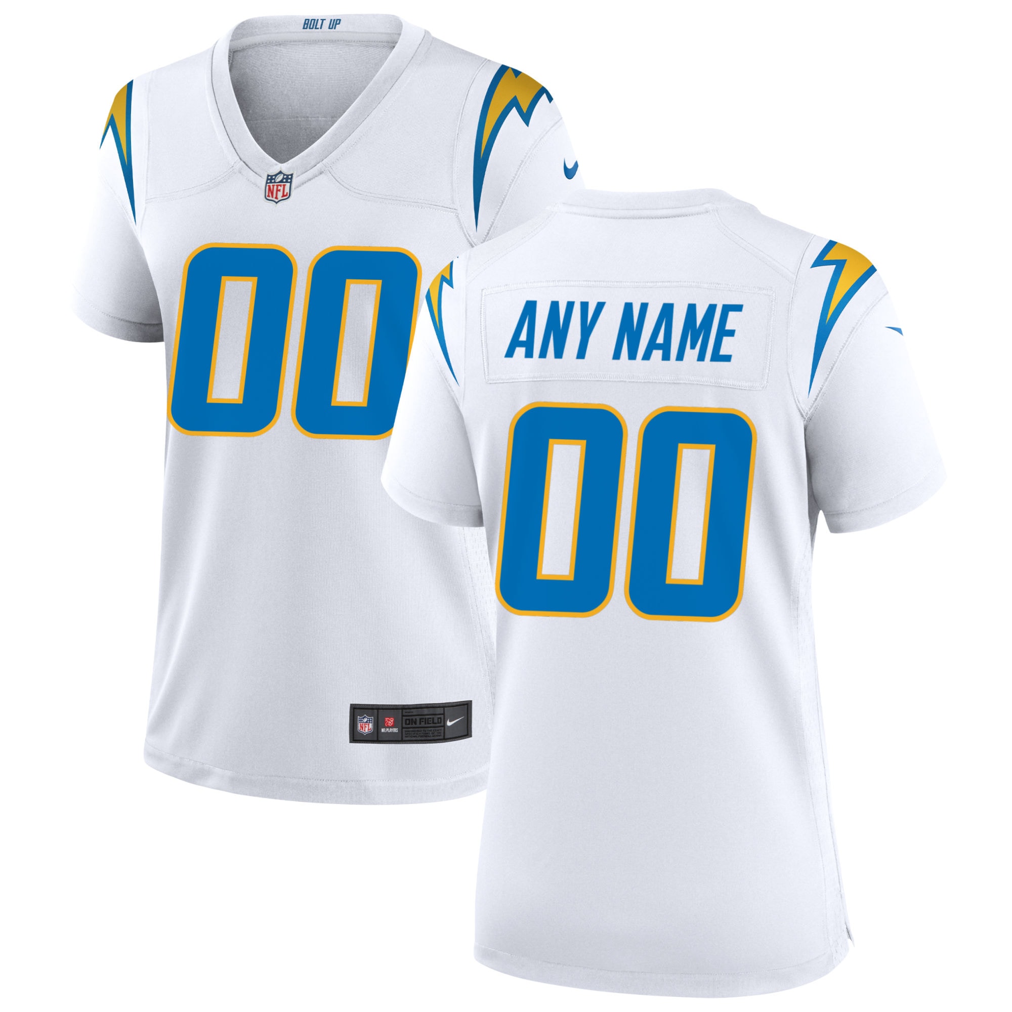 Nike Los Angeles Chargers Women's Custom Game Jersey - White - vstockx