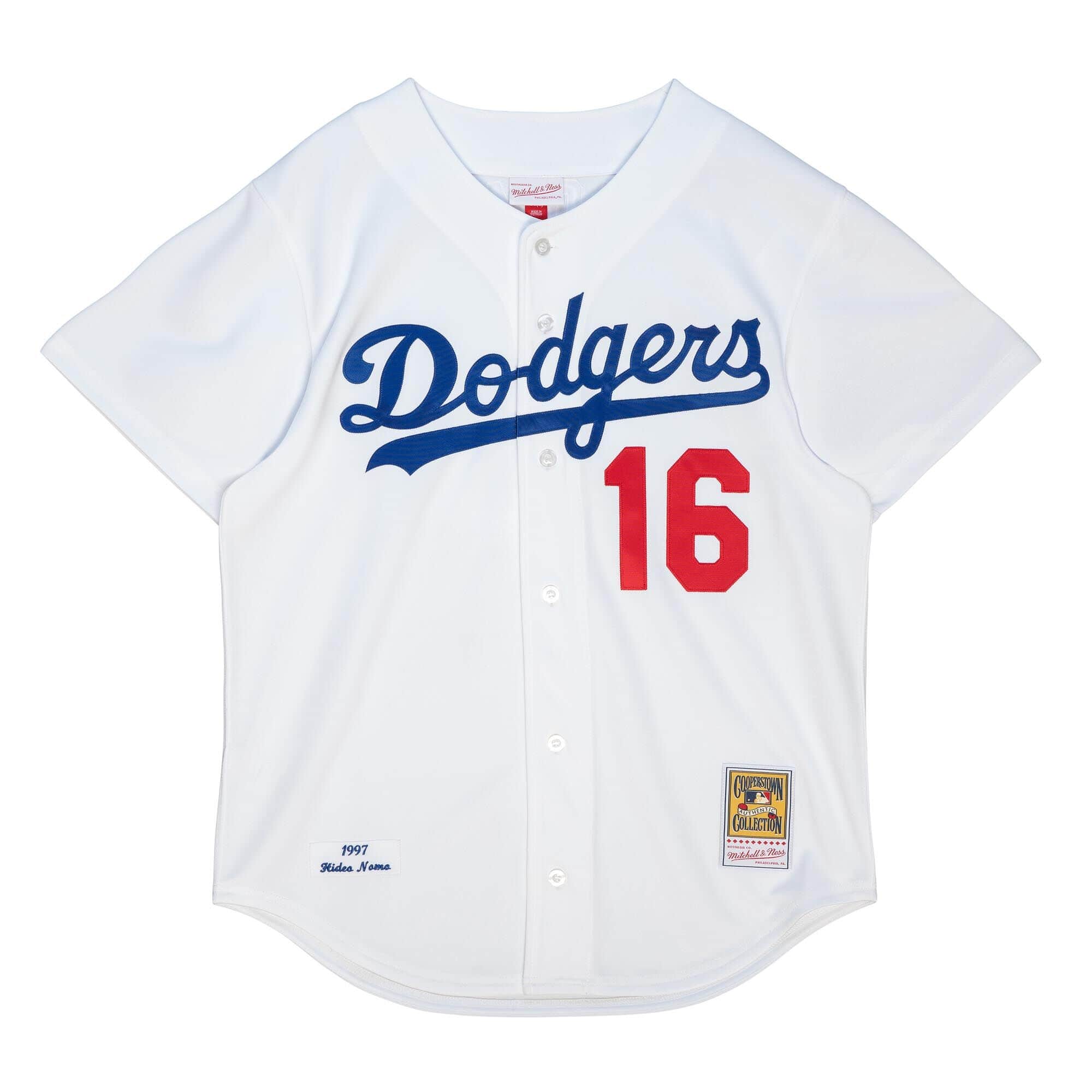 Authentic Hideo Nomo Los Angeles Dodgers 1997 Jersey - vstockx