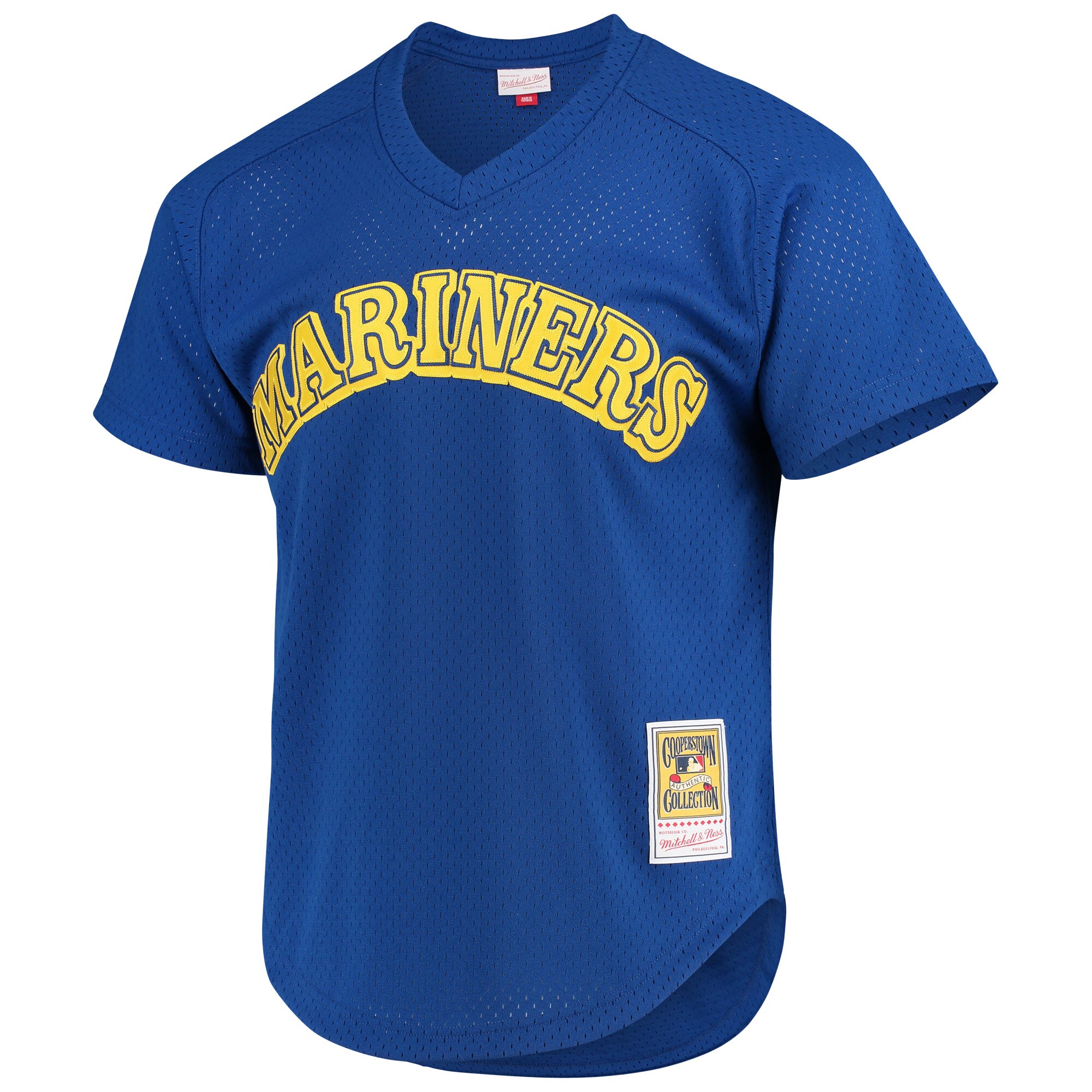 Ken Griffey Jr. Seattle Mariners Mitchell & Ness Cooperstown Mesh Batting Practice Jersey - Royal - vstockx